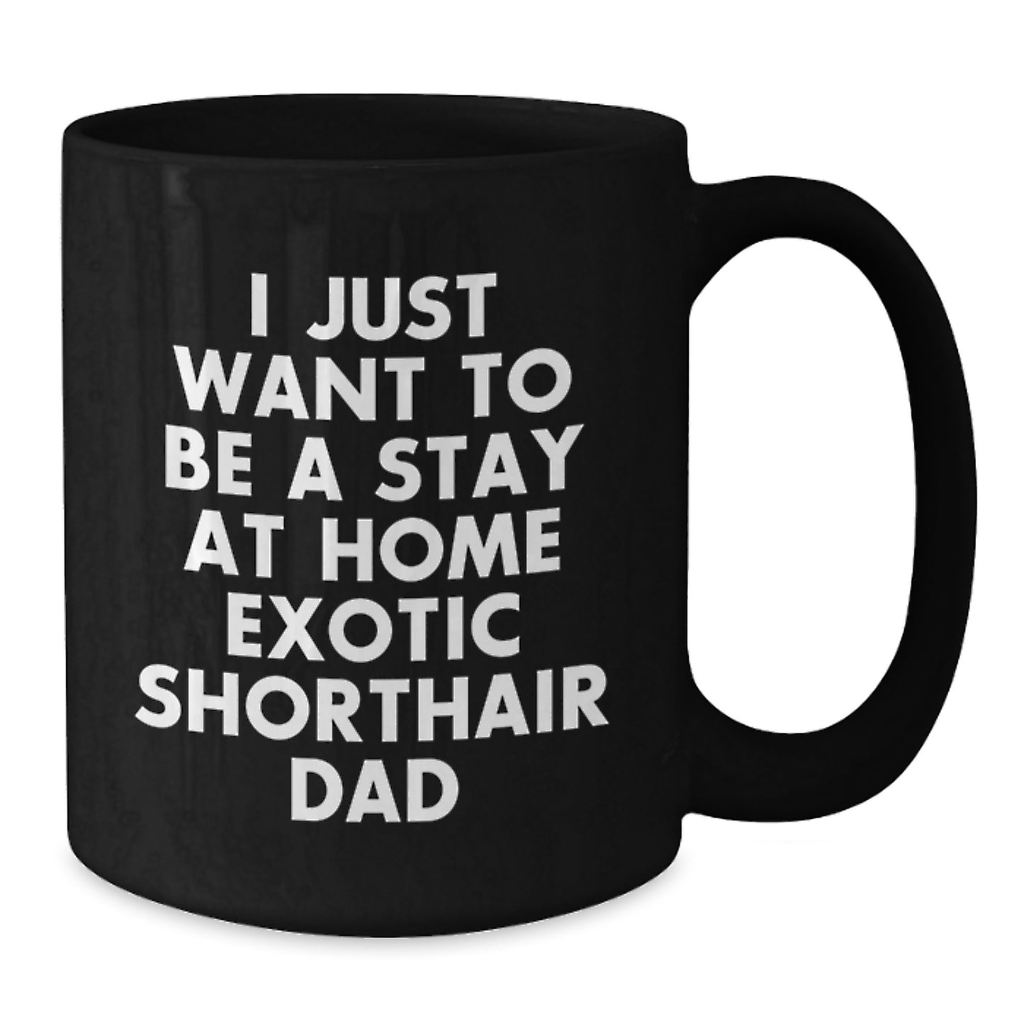 Exotic Shorthair Cat Dad Gifts, Funny Quote, Black Coffee Mug for Birthday, Gifts from Friends and Family, Perfect for Exotic Shorthair Cat Enthusiasts, Unique Birthday Unique Gifts for Men and Women - Additional
