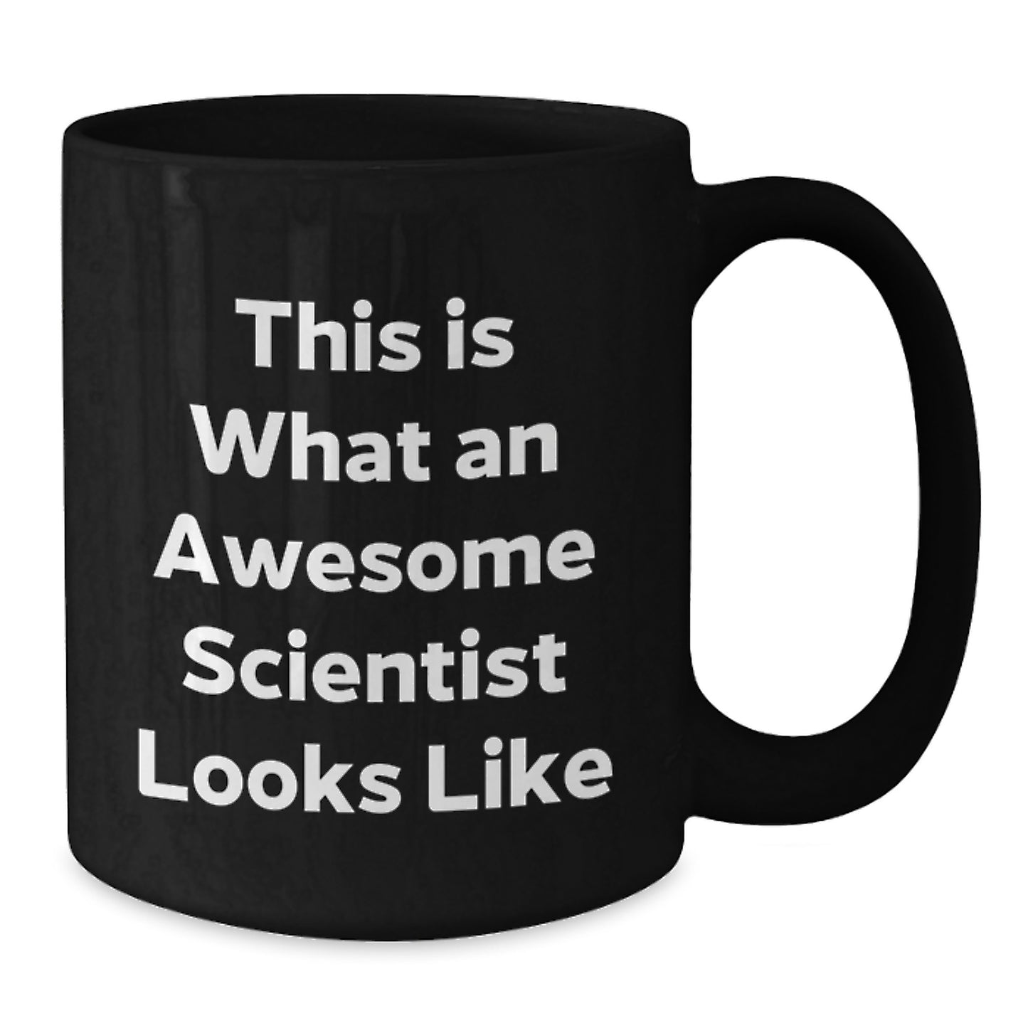 Funny Scientist Gifts for Him, This Is What An Awesome Scientist Looks Like Ceramic Black Coffee Mug, Birthday Unique Gifts from Family to Friends - Additional