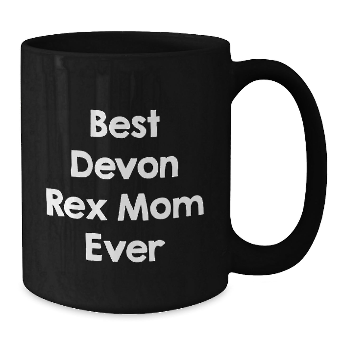 Funny Devon Rex Cat Mom Gifts, Birthday Unique Gifts from Men, Women for Devon Rex Cat Lovers Black Coffee Mug - Additional