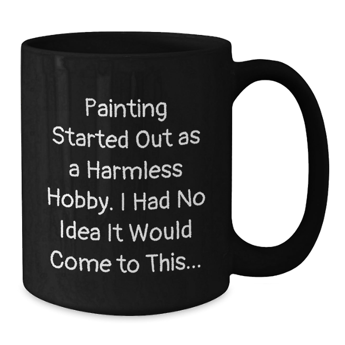 Funny Painting Lover Gifts from Friends and Family for Birthday Celebration, Unique Black Coffee Mugs for Painting Enthusiasts and Artists - Additional