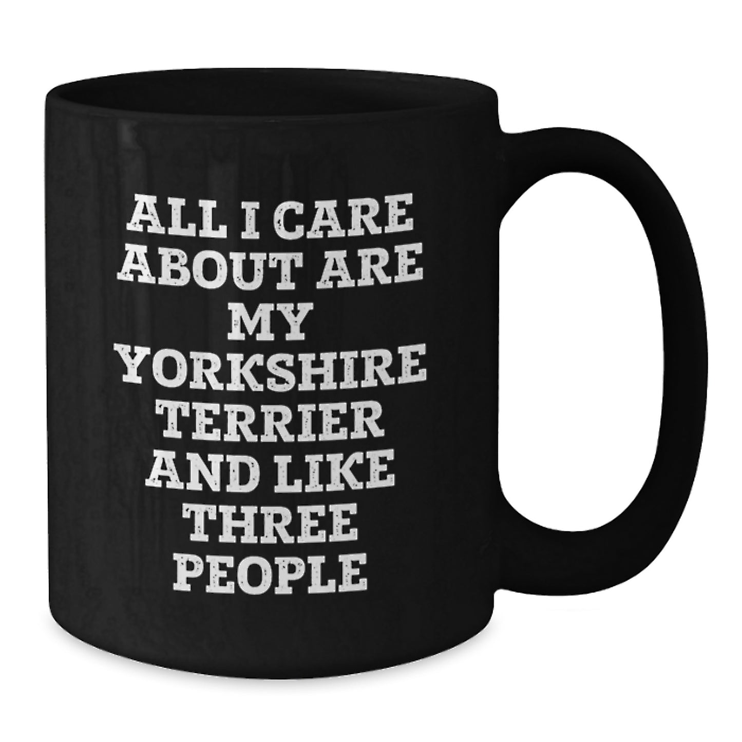 Funny Yorkshire Terrier Dog Gifts for Men, Unique Birthday Unique Gifts from Friends for Yorkshire Terrier Dog Lovers, Black Coffee Mug with Humorous Quote - Additional