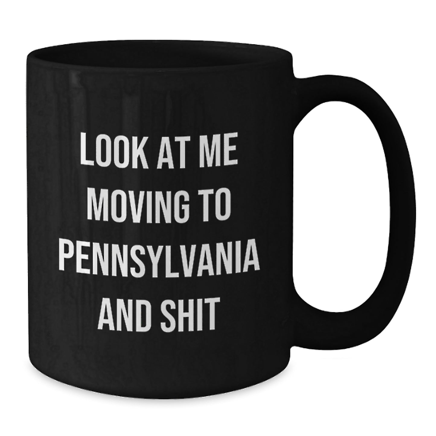 Black Coffee Mugs for Pennsylvania Fans Funny Quote Gifts from Friends and Family - Additional