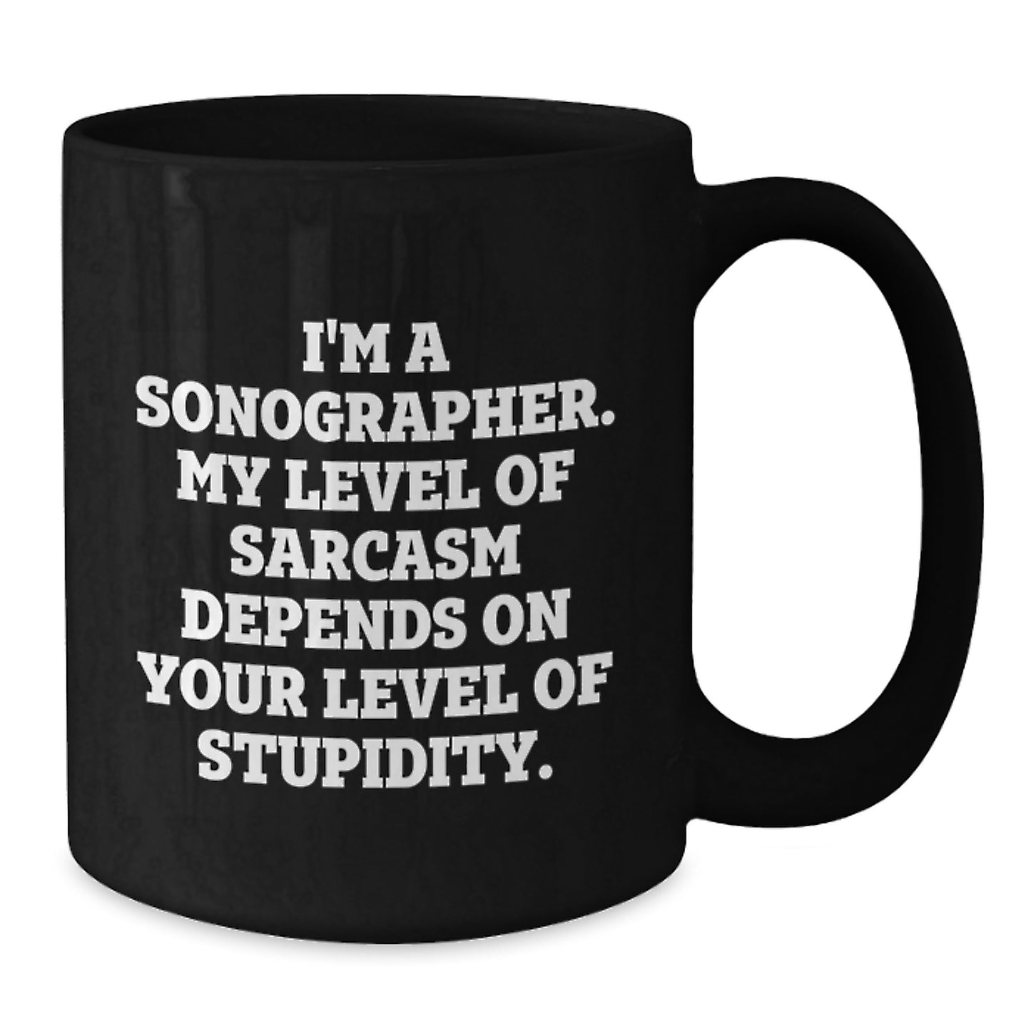 Funny Sonographer Gifts from Friends - Black Coffee Mug for Sonographer Birthday Unique Gifts - Additional