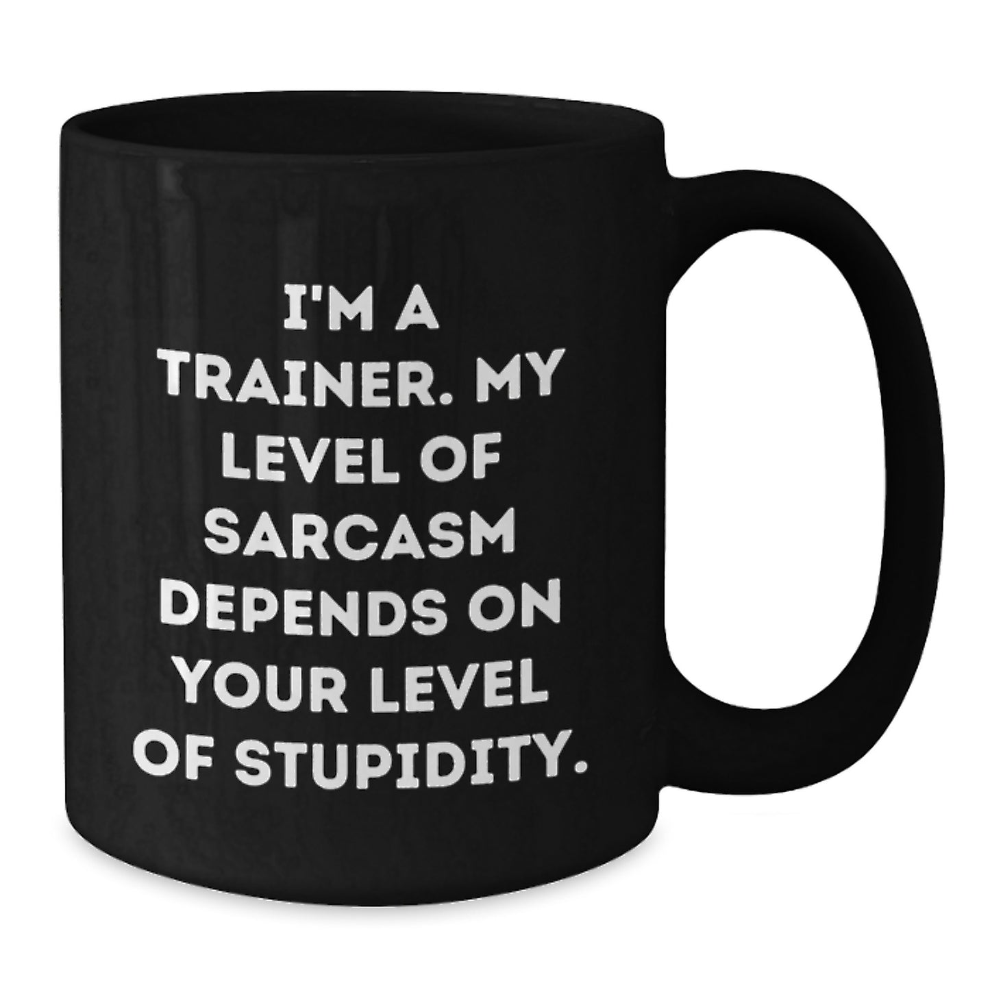 Funny Trainer Gifts for Men Graduation, Sarcastic Black Coffee Mug with Quote I'm A Trainer, Black Coffee Mug for Trainer Friends and Family - Additional