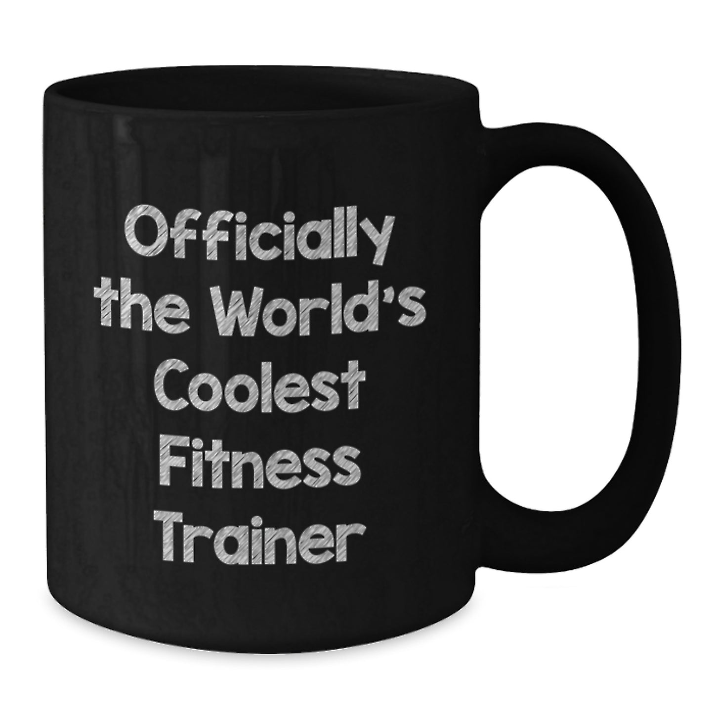 Funny Fitness Trainer Gifts for Men, Black Coffee Mug from Friends - Officially The World's Coolest Fitness Trainer Mugs for Fitness Trainers - Additional