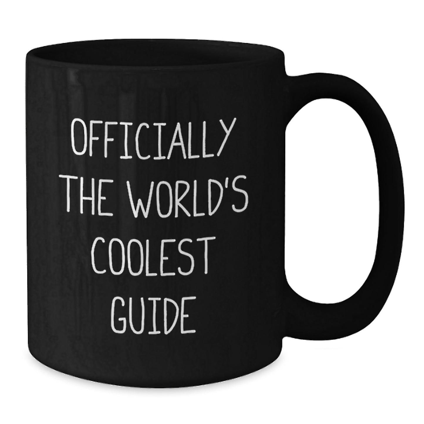 Funny Officially The World's Coolest Guide Gifts for Guide Lovers, Black Coffee Mug, Valentine's Unique Gifts from Friends - Additional