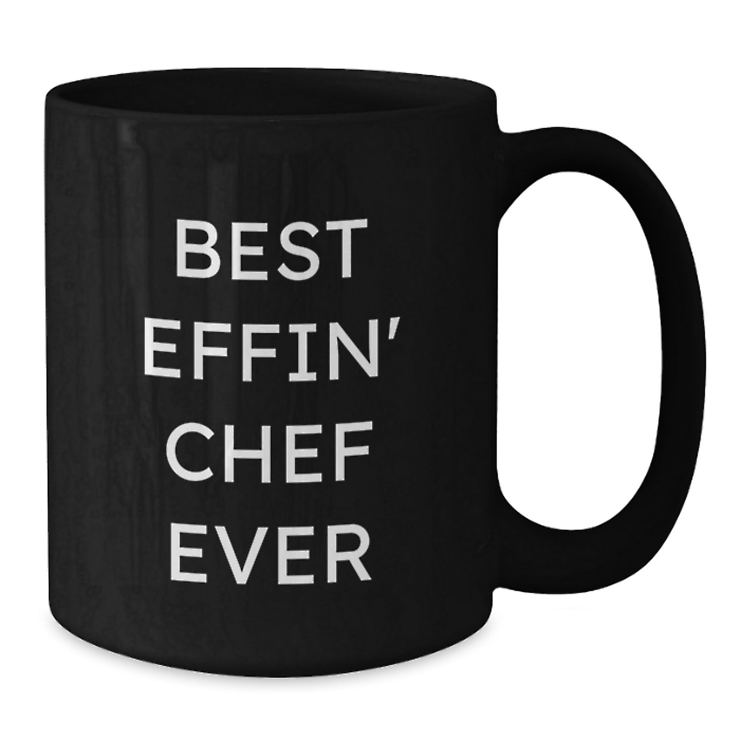 Gifts from Family to Chef - Funny 'Best Effin' Chef Ever' Black Coffee Mugs for Valentine's, Unique Gifts for Men, Women, Family - Additional