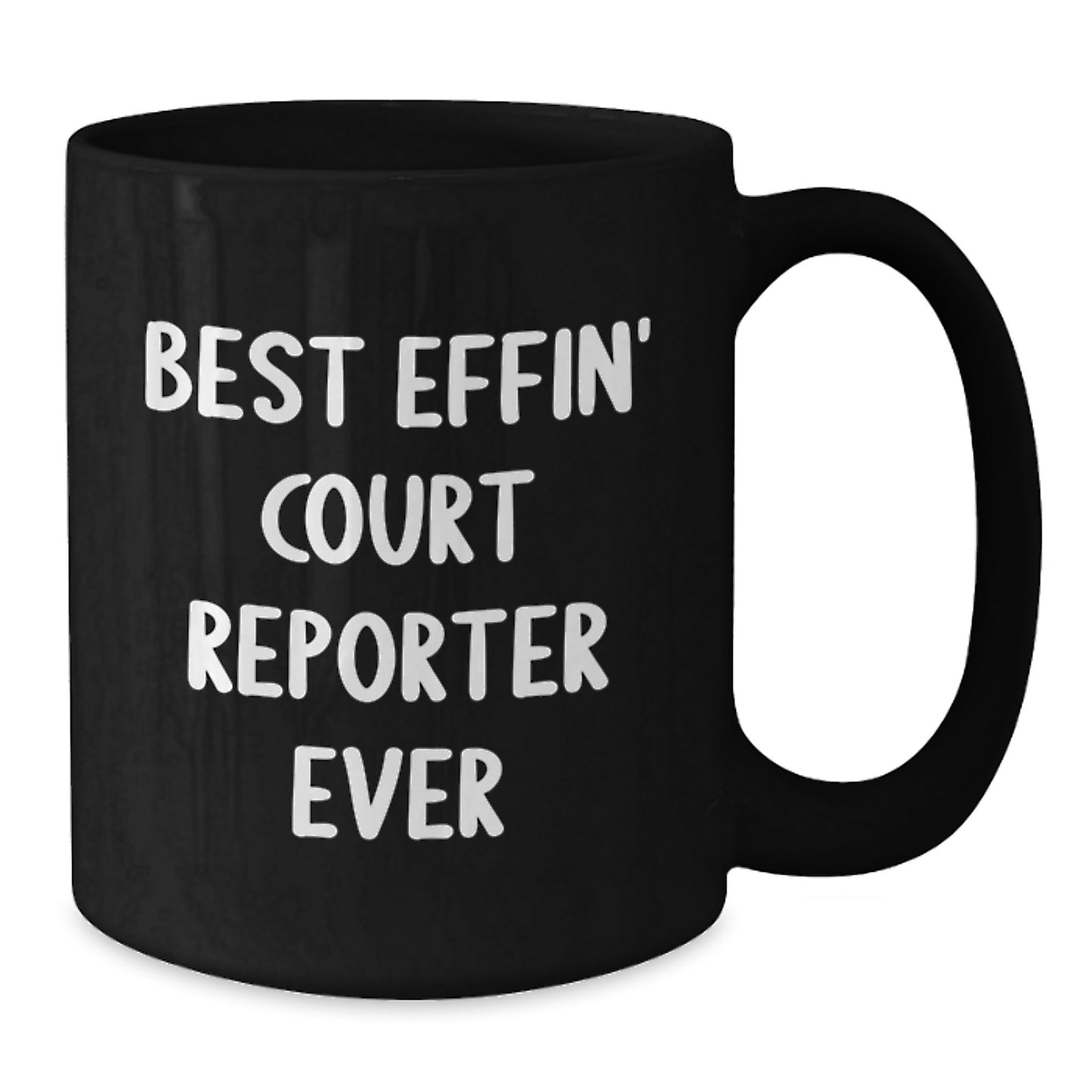 Funny Court Reporter Gifts for Him, Court Reporter Christmas Unique Mugs Best Effin' Court Reporter Ever, Court Reporter Black Coffee Mugs for Men - Additional