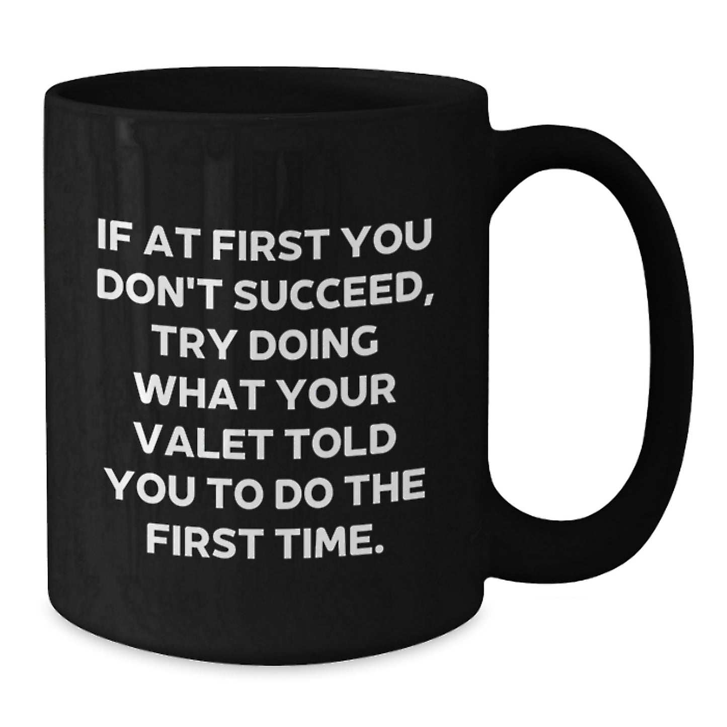 Funny Valet Gifts, Black Coffee Mug, Gifts from Men to Valet, Birthday Unique Gifts for Valet - Additional