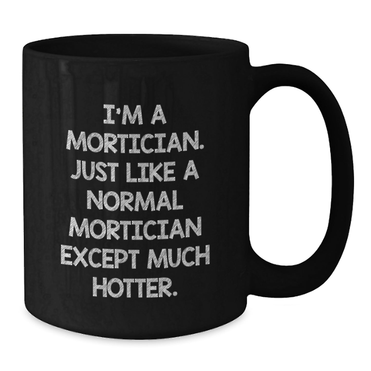 Funny Mortician Gifts for Him - I'm A Mortician Coffee Mug, Unique Black Coffee Mug for Mortician Men on Father's Day - Additional
