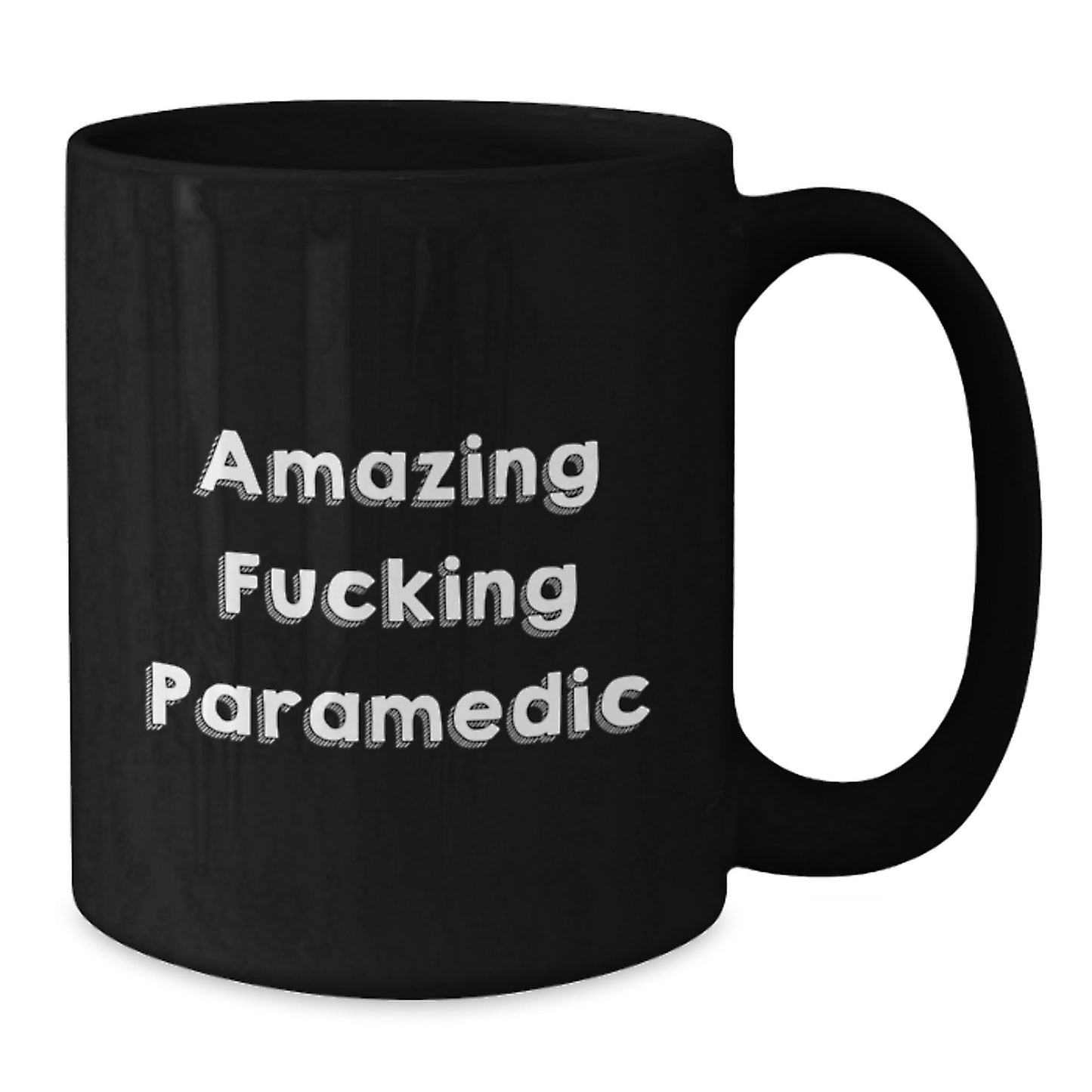 Funny Rescue Worker Gifts for Men, Rescue Worker Black Coffee Mug with 'Amazing F--king Rescue Worker' Quote, Unique Christmas Unique Gifts from Family - Additional