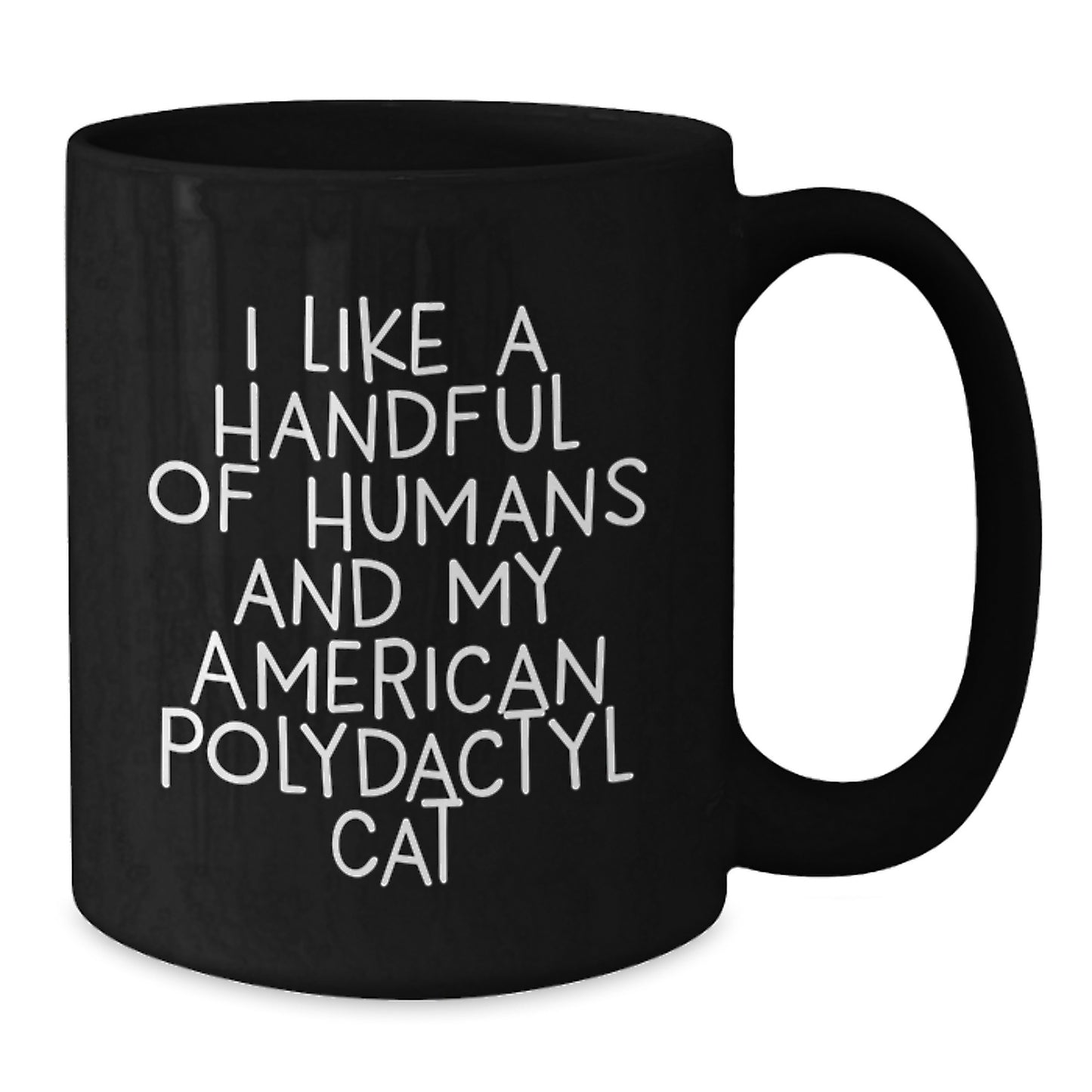 Funny American Polydactyl Cat Mugs, Christmas Unique Gifts for Men, Women, Friends, Family - Ceramic Black Coffee Mugs - Additional