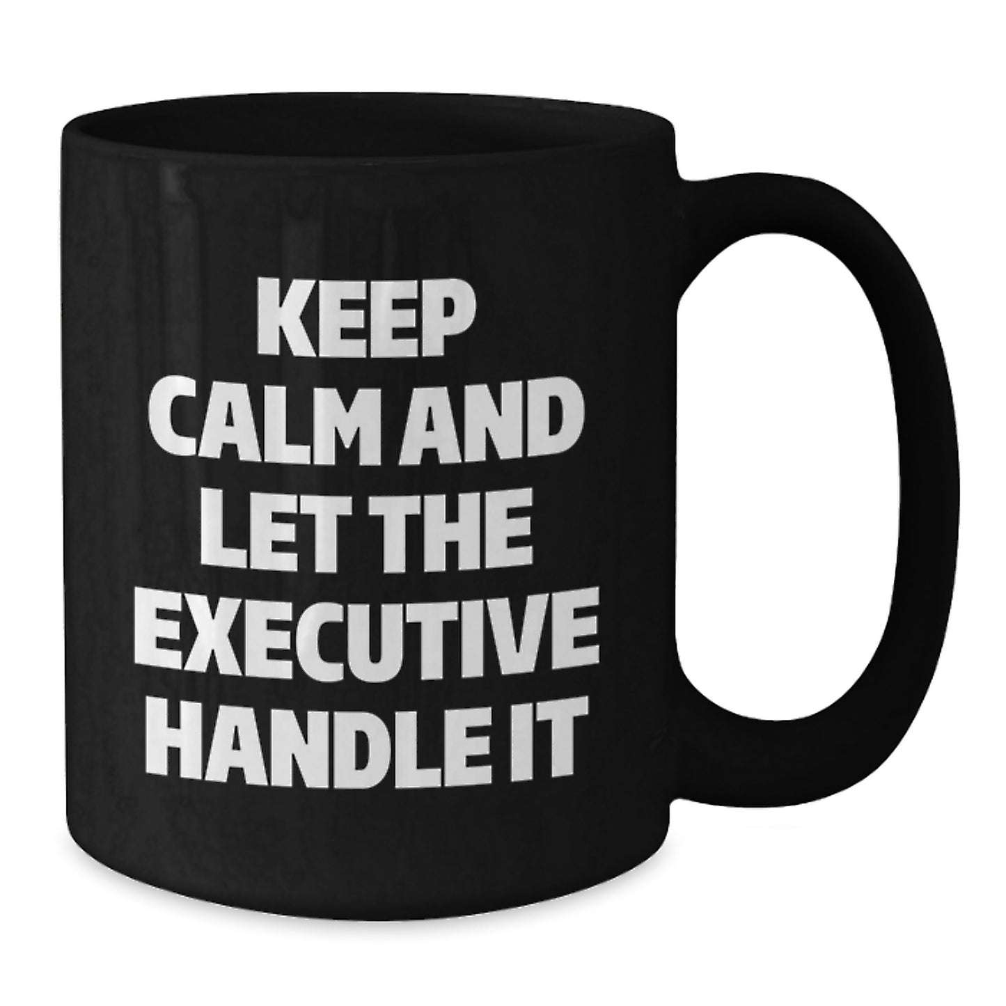 Executive Black Coffee Mugs Funny Quote Gifts for Men, Women, Friends, Coworkers, Family Christmas Unique Items from Men - Additional
