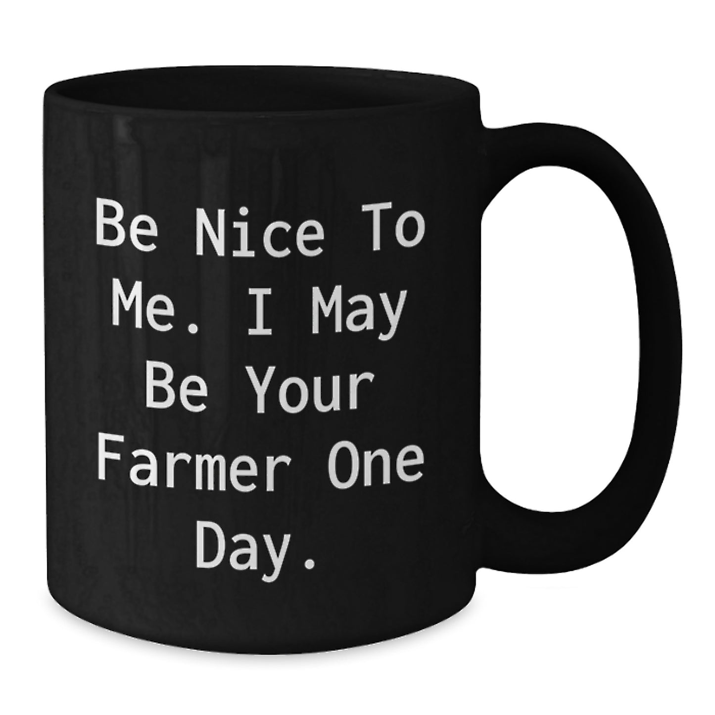 Funny Quote Black Coffee Mug Gifts for Farmer Friends Birthday Unique Ideas from Family - Additional