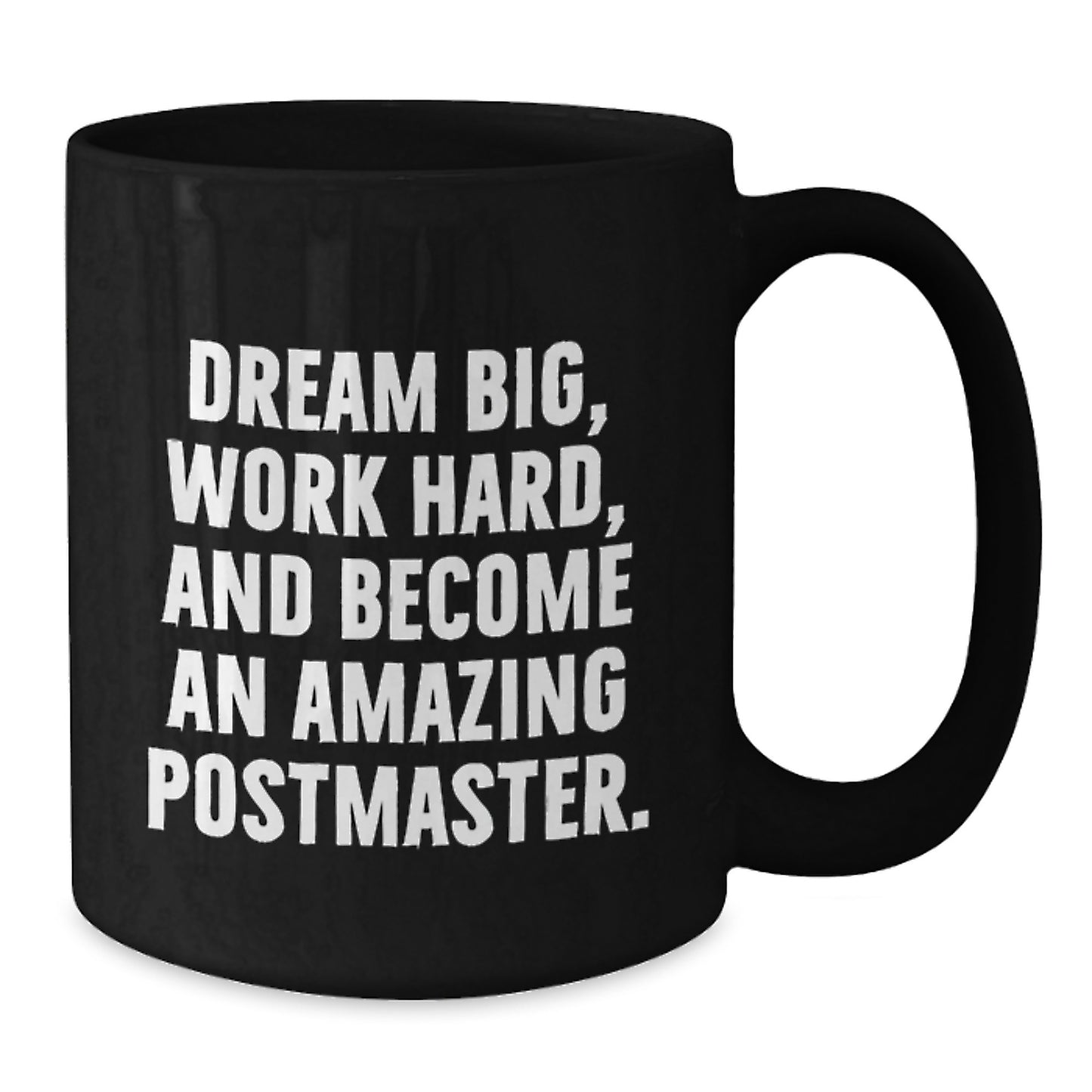 Funny Postmaster Gifts for Men, Unique Black Coffee Mug with Inspirational Quote, Gifts from Friends, Perfect for Postmaster Appreciation Day at Christmas - Additional