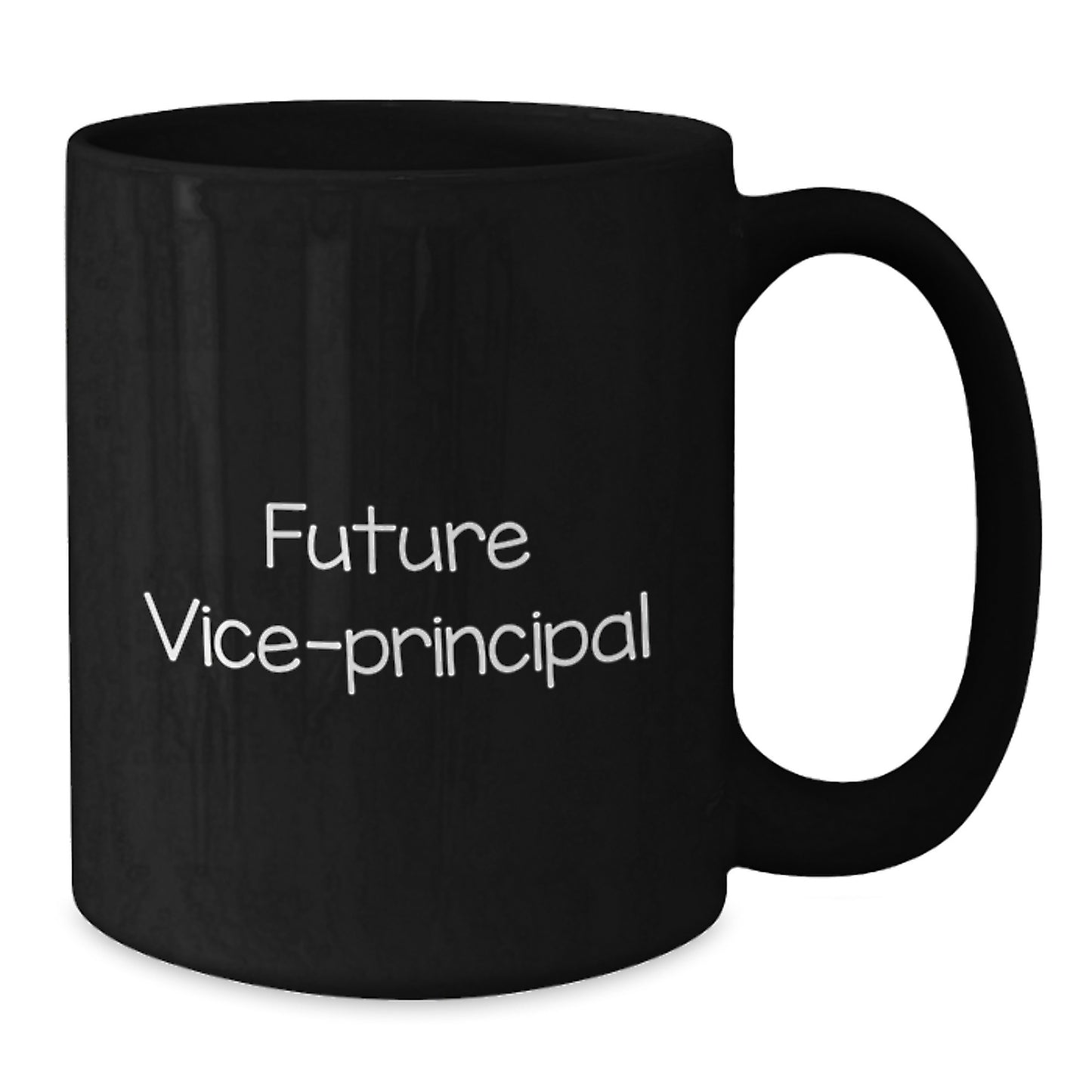 Funny Vice-Principal Gifts for Men or Women, Future Vice-Principal Black Coffee Mug from Friends, Coworkers, or Family for Graduation Unique Gifts - Additional