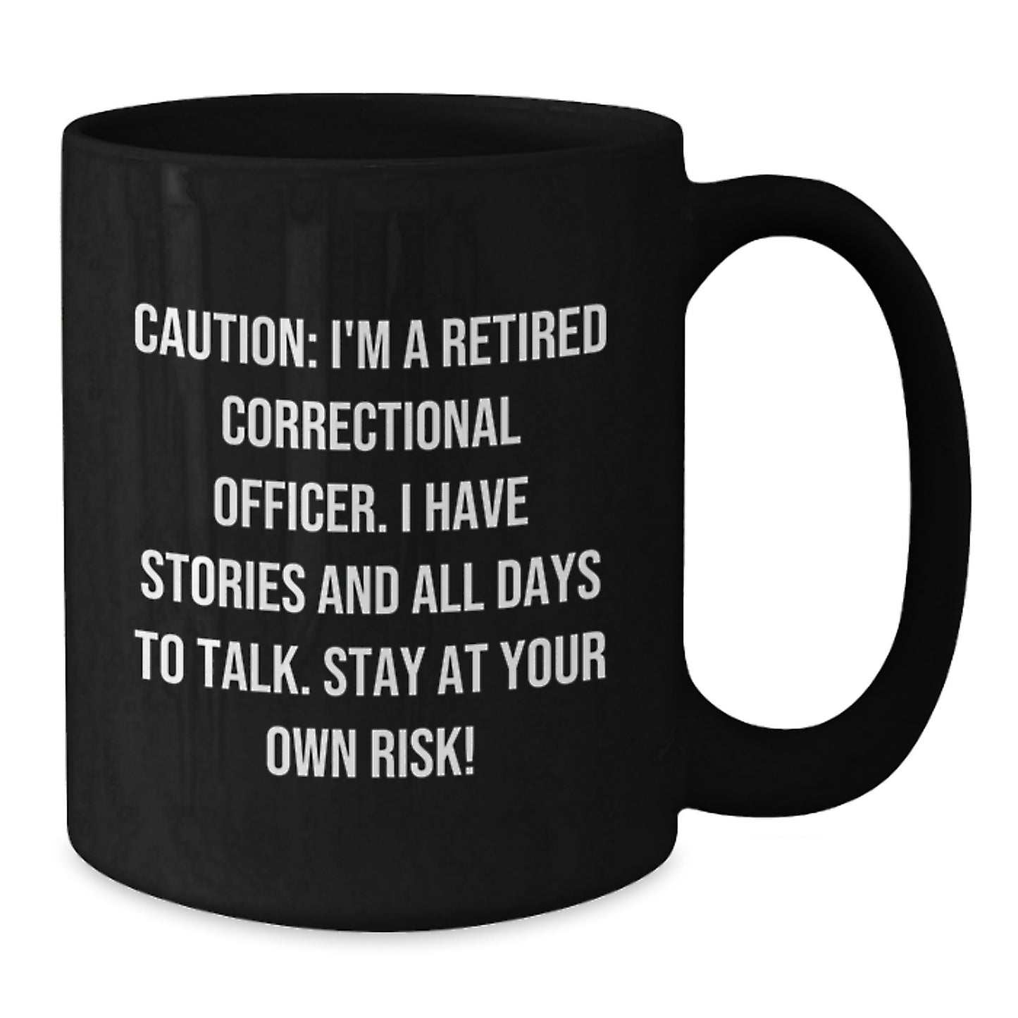 Laughter and Justice Correctional Officer Gifts Funny Quotes Black Coffee Mug for Men Women Friends Family - Unique Christmas Unique Gifts from Friends to Correctional Officer - Additional