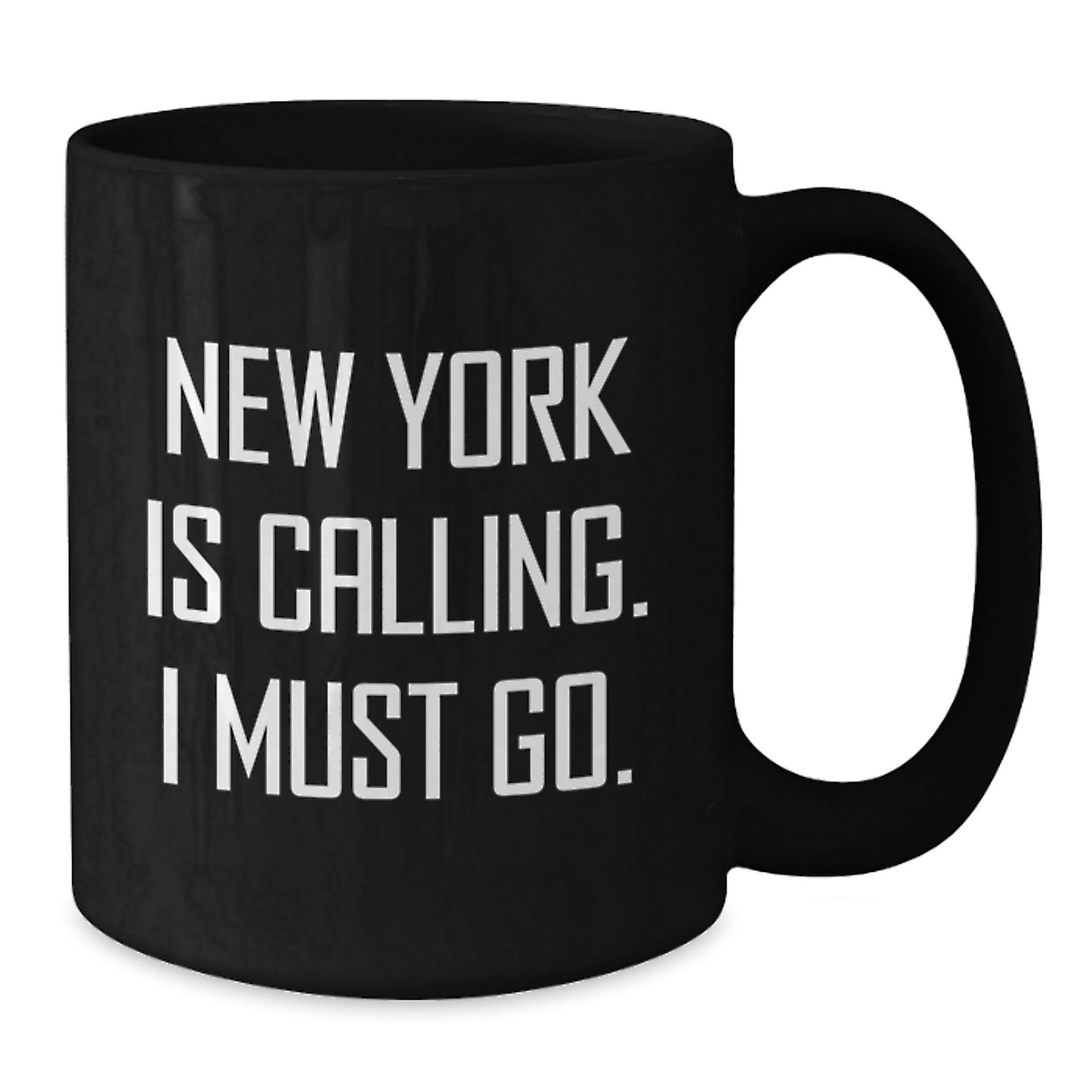 New York Calling Gifts for Men Friends from Family - Inspirational Black Coffee Mug for Graduation - Additional