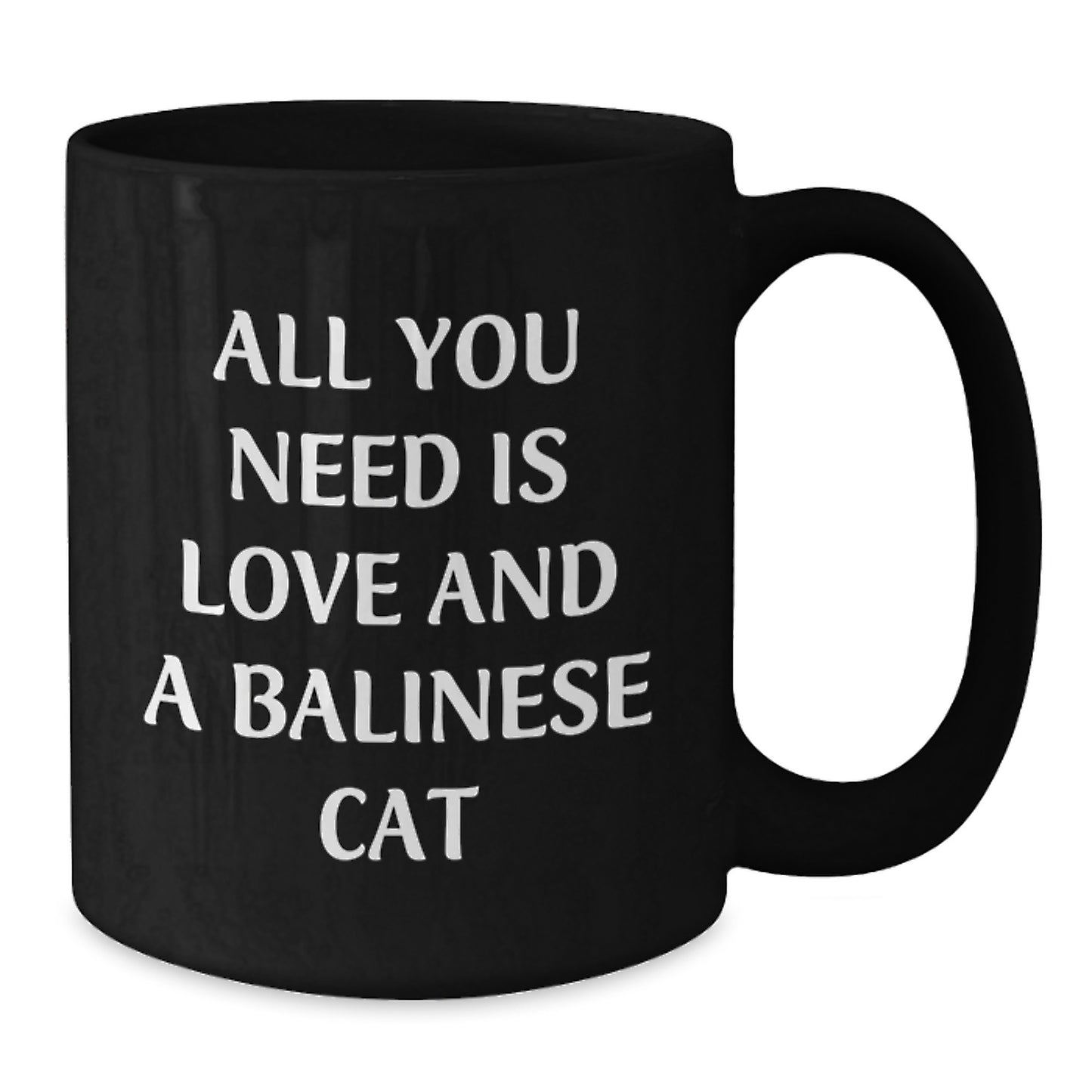 Funny Balinese Cat Black Coffee Mugs, Gifts from Friends for Christmas Unique Gifts, Perfect for Fans of Balinese Cat Lovers - Additional