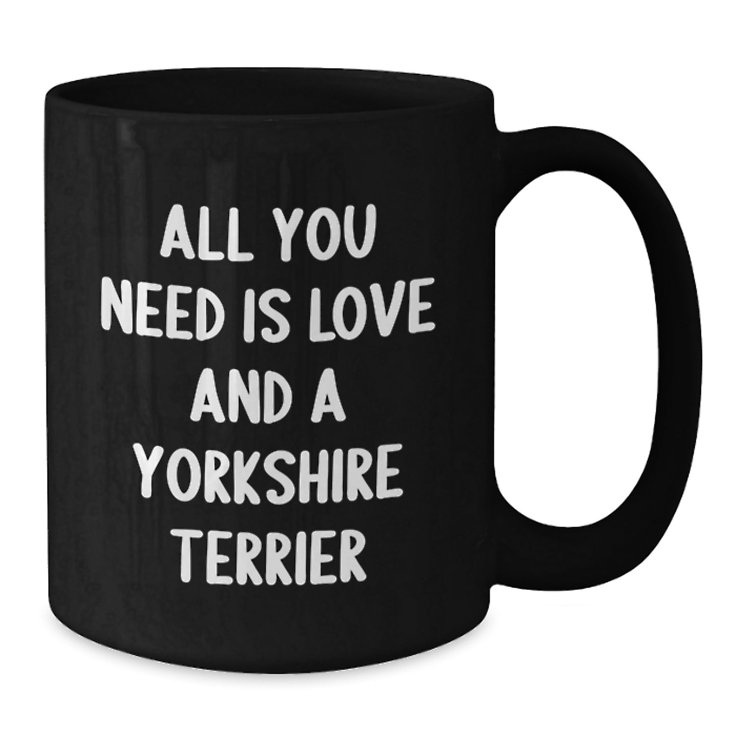 Yorkshire Terrier Dog Lovers' Funny Gift from Friends and Family - Black Coffee Mug for Birthday - Additional