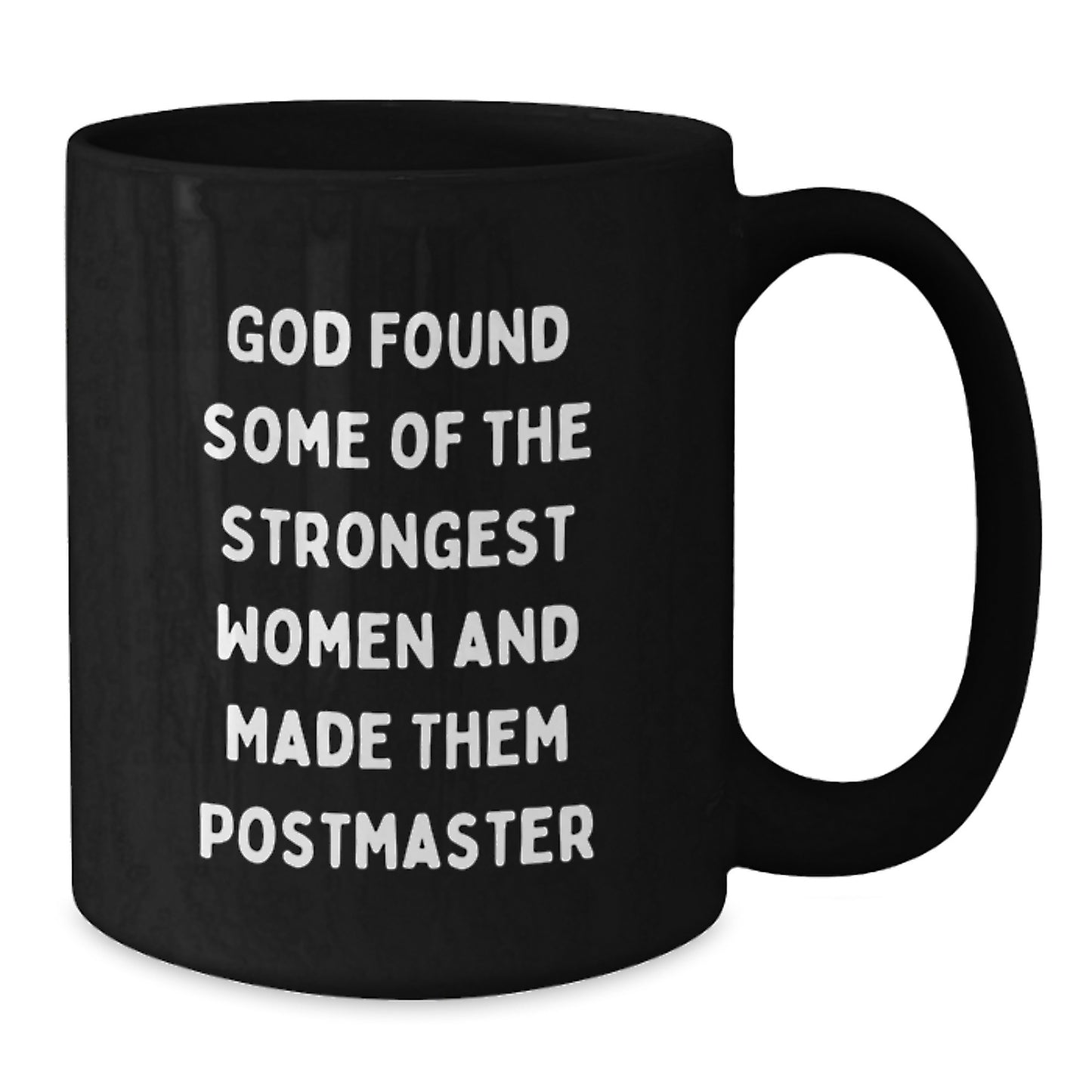 Funny Postmaster Quotes Black Coffee Mug Gifts for Women from Friends, Unique Christmas Unique Gifts for Postmaster, Black Ceramic Mug with Humor - Additional