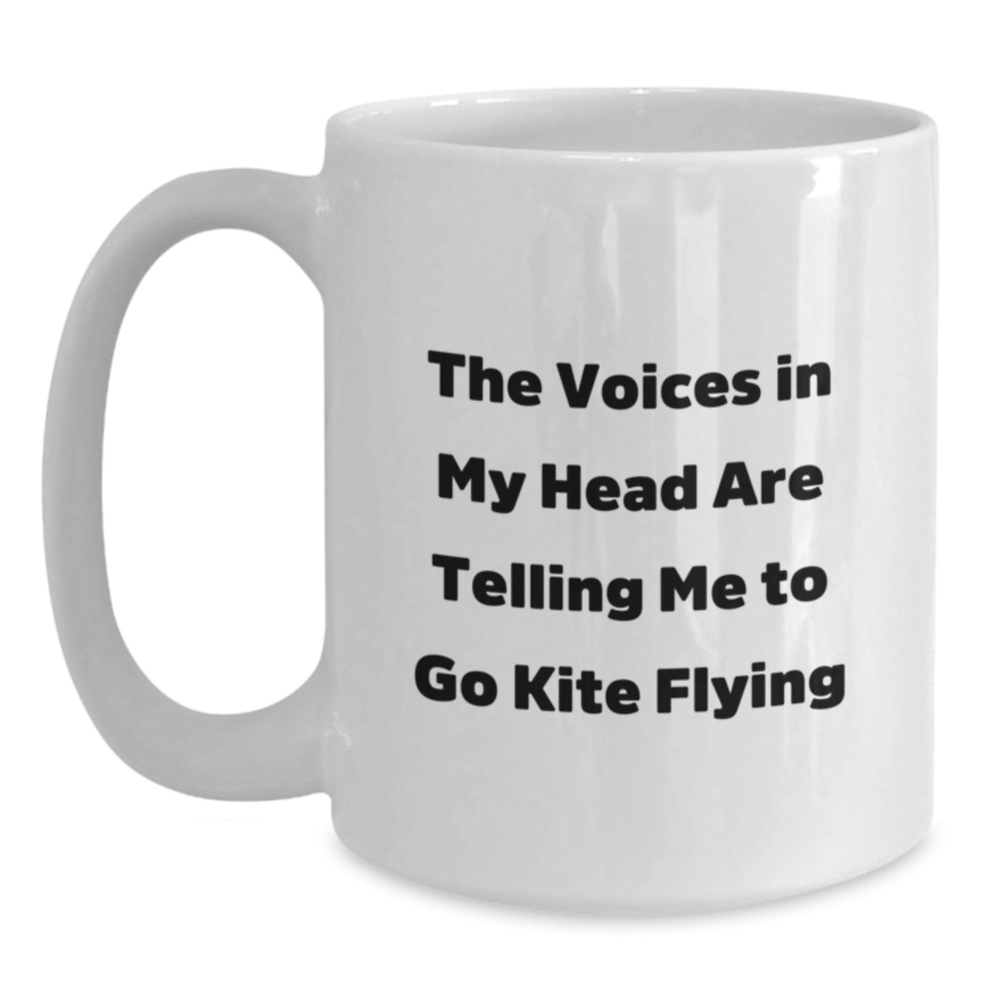 Funny Kite Flying Quote Gifts from Friends to Kite Flying Enthusiasts, White Coffee Mug for Birthday - Main
