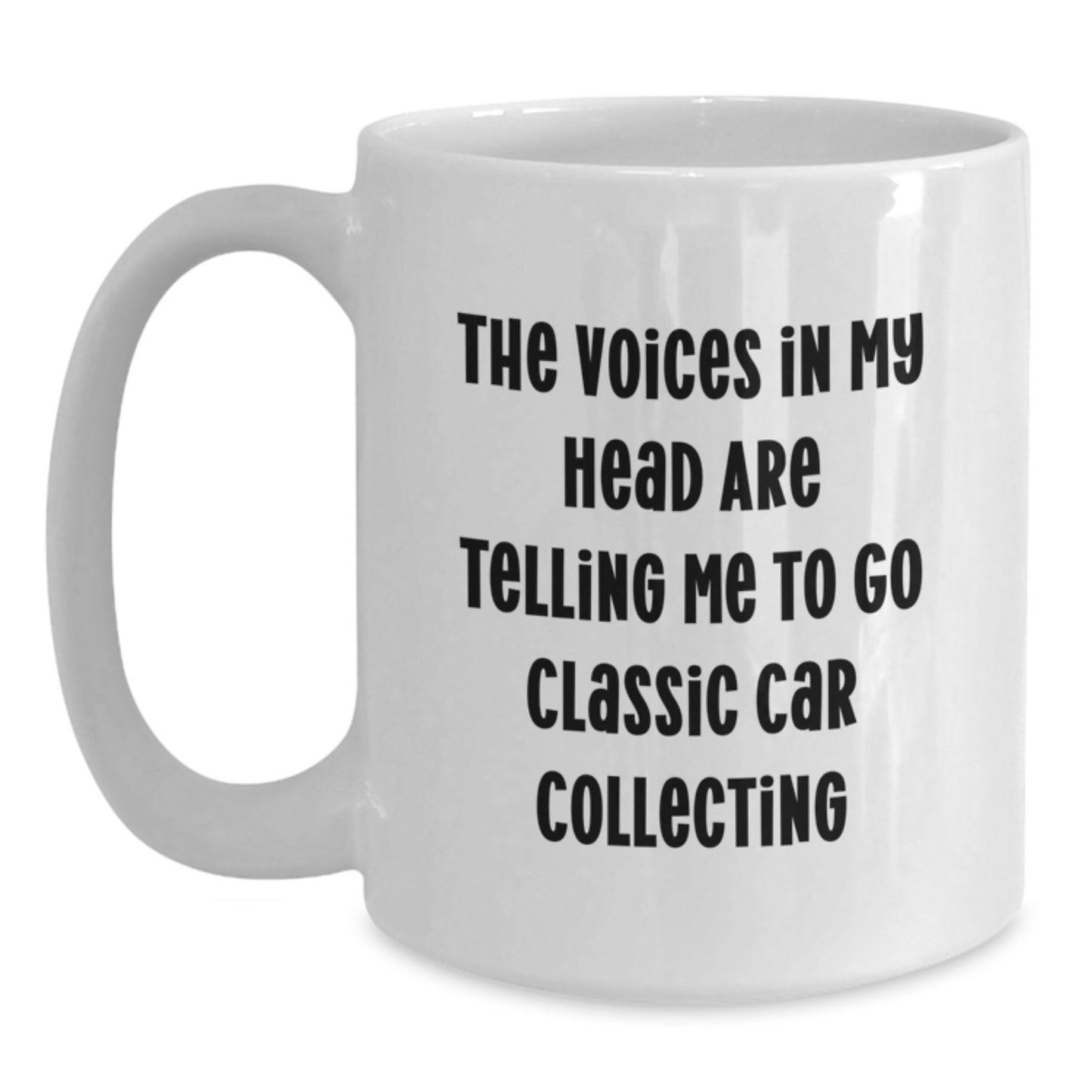 Classic Car Collecting Gifts, Funny Quote White Coffee Mug, Gifts from Family for Classic Car Enthusiasts, Birthday Unique Presents - Main