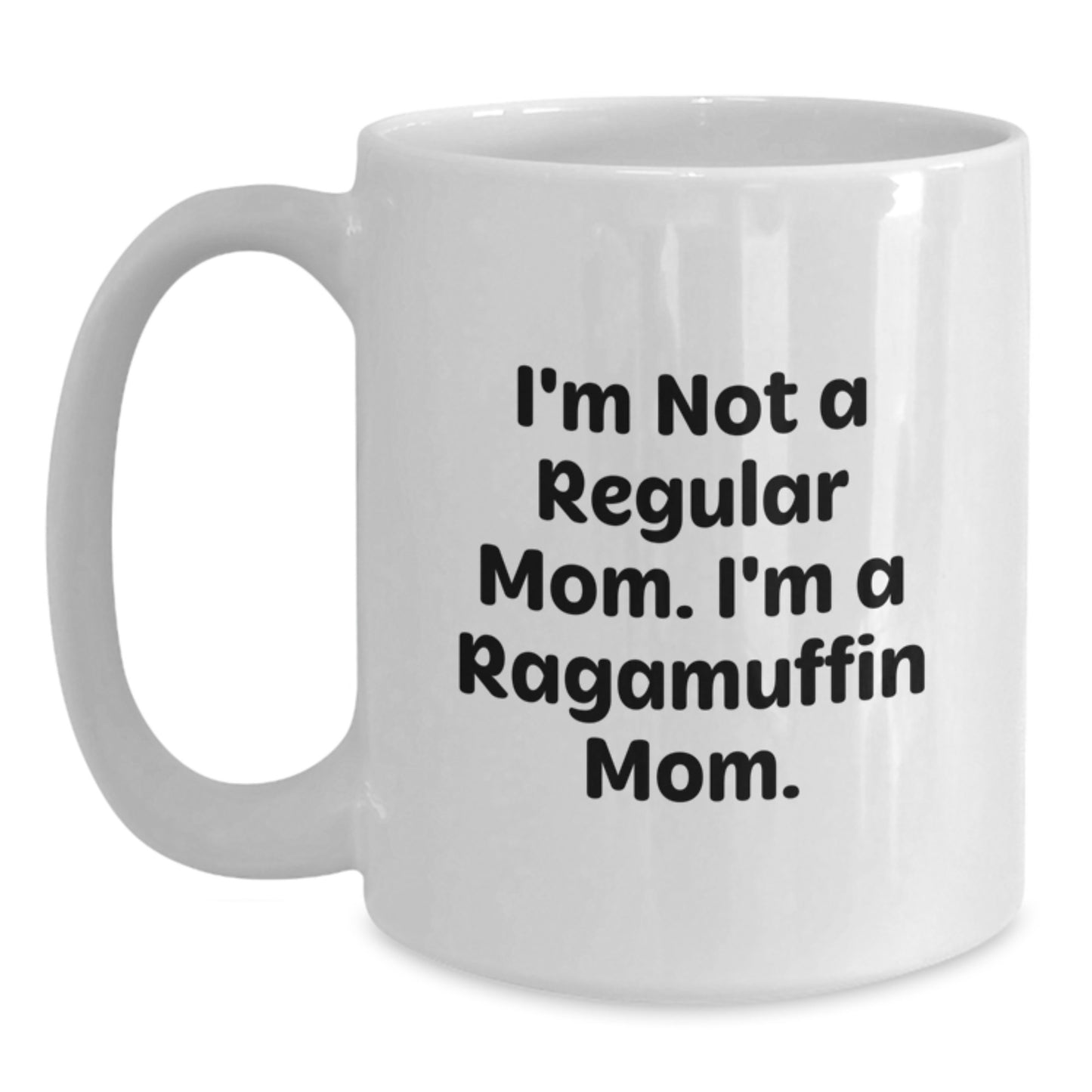 Ragamuffin Cat Mom White Coffee Mug, Funny Gifts from Friends for Ragamuffin Cat Lovers, Unique Graduation Gifts - Main