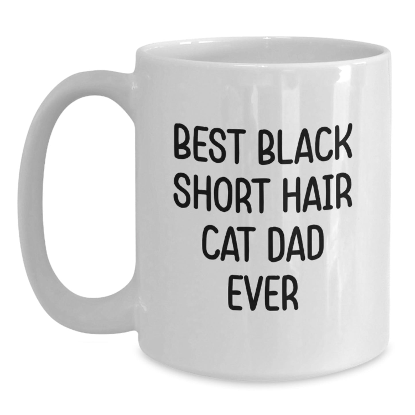 Funny Black Short Hair Cat Gifts from Dad for Birthday Unique Presents for Friends - Main