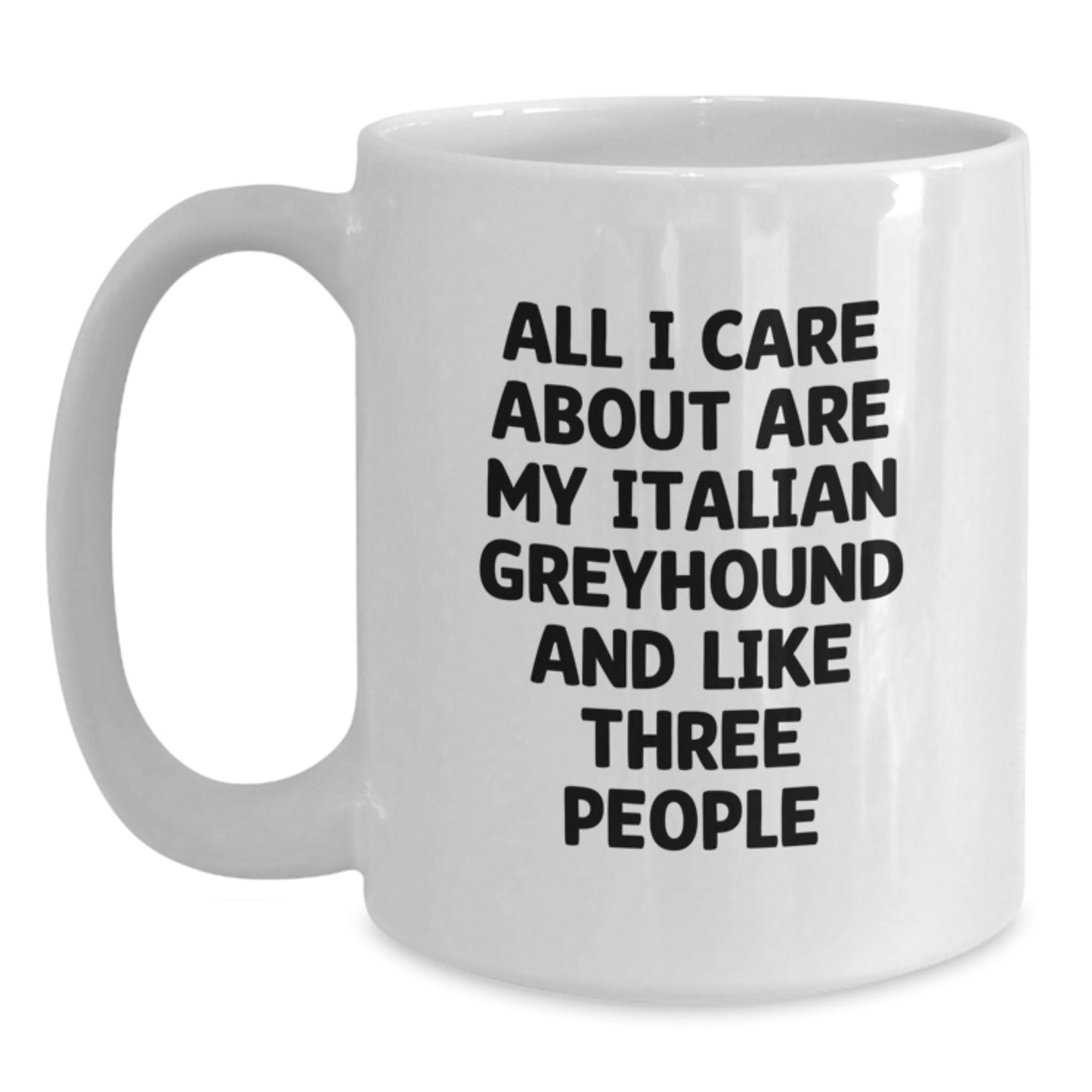 Funny Italian Greyhound Dog Lover Gifts from Friends, Gifts for Italian Greyhound Dog Enthusiasts, White Coffee Mug for Birthday - Main