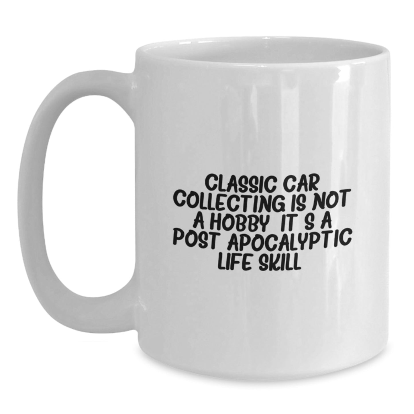 Christmas Unique Gifts for Classic Car Collecting Enthusiasts - Funny White Coffee Mug, Gifts from Friends, Family, or Coworkers - Main