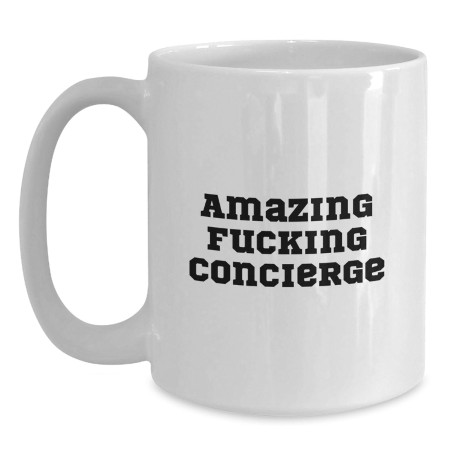 Funny Concierge Gifts from Friends White Coffee Mugs for Concierge Men Christmas Unique Gifts - Main