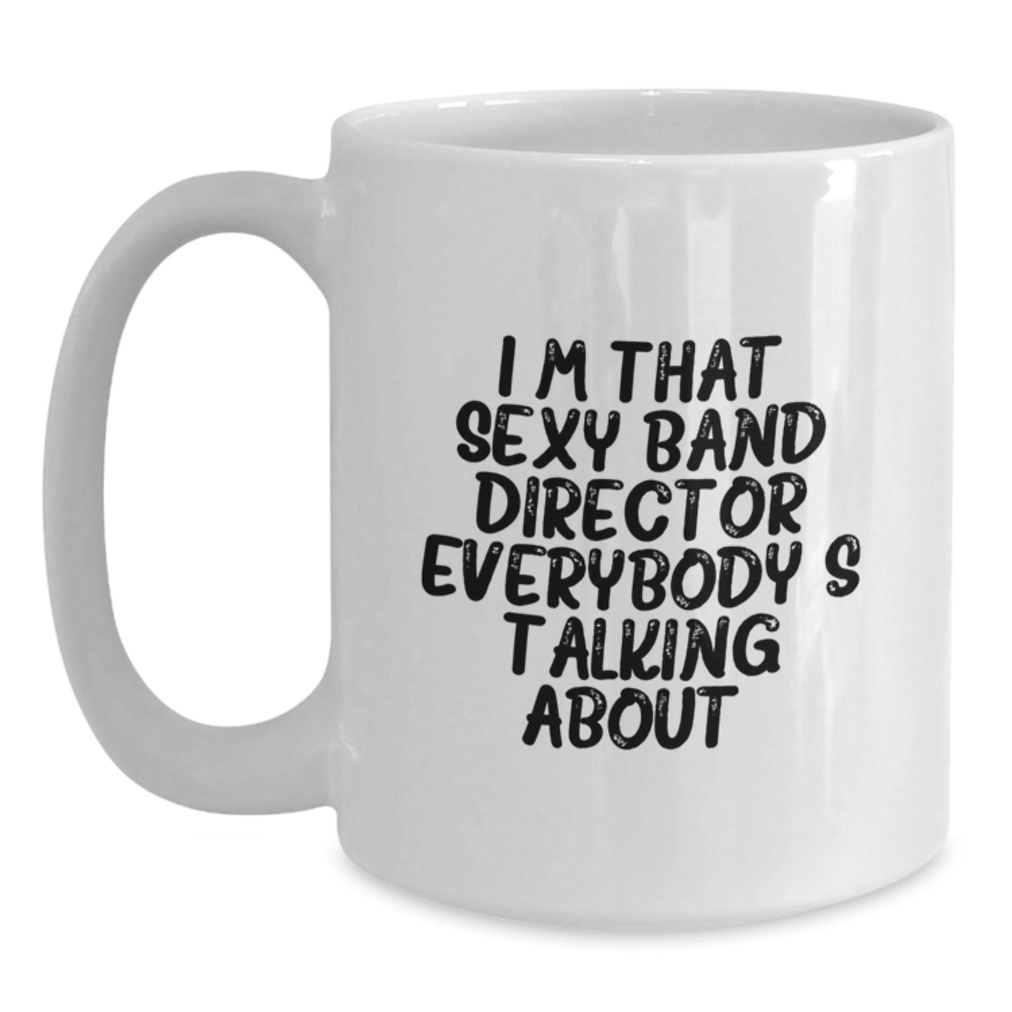 Funny Band Director Gifts from Men to Friends - White Coffee Mug for Christmas Unique Presents - Main