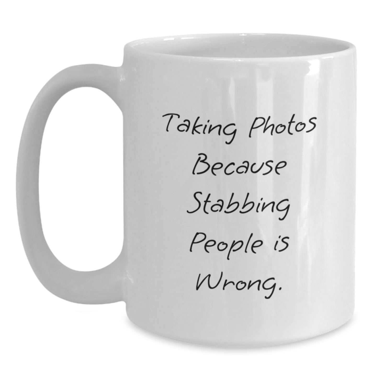 Funny Taking Photos White Coffee Mug Gifts from Friends for Christmas - Main