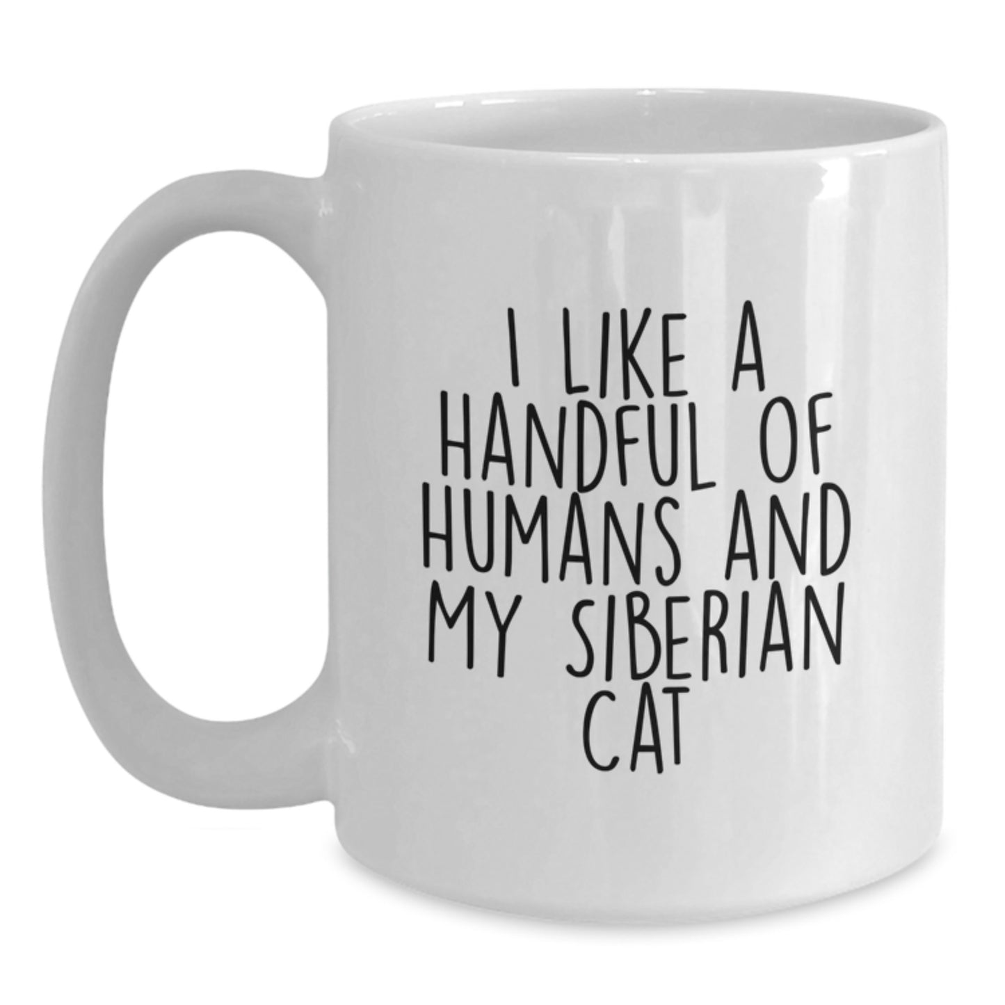 Funny Siberian Cat Lover Gifts from Friends for Siberian Cat Christmas Unique Presents - White Ceramic Coffee Mug - Main