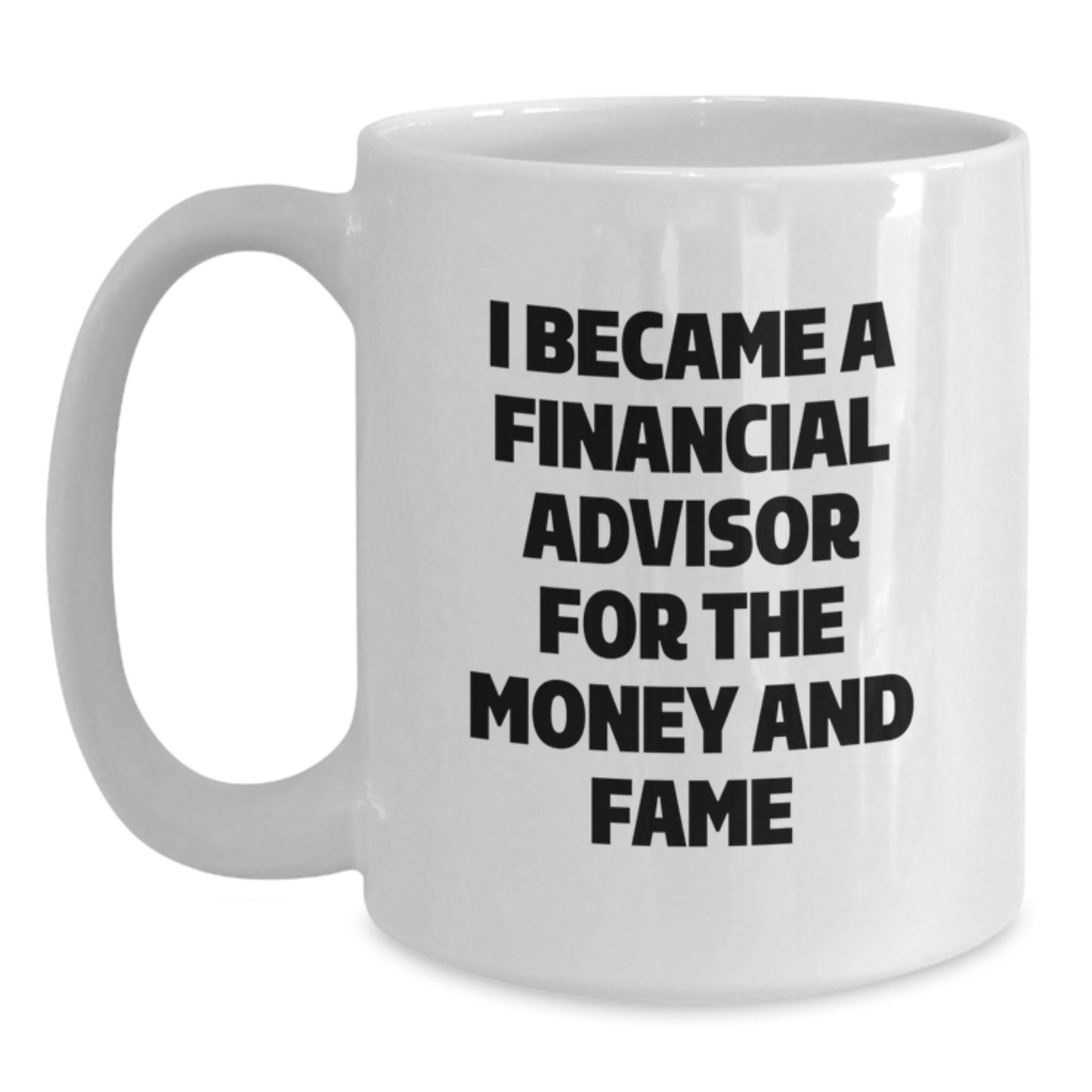 Funny Financial Advisor White Coffee Mug Gifts for Men from Family, Unique Christmas Memorable Present for Financial Advisor Colleagues - Main