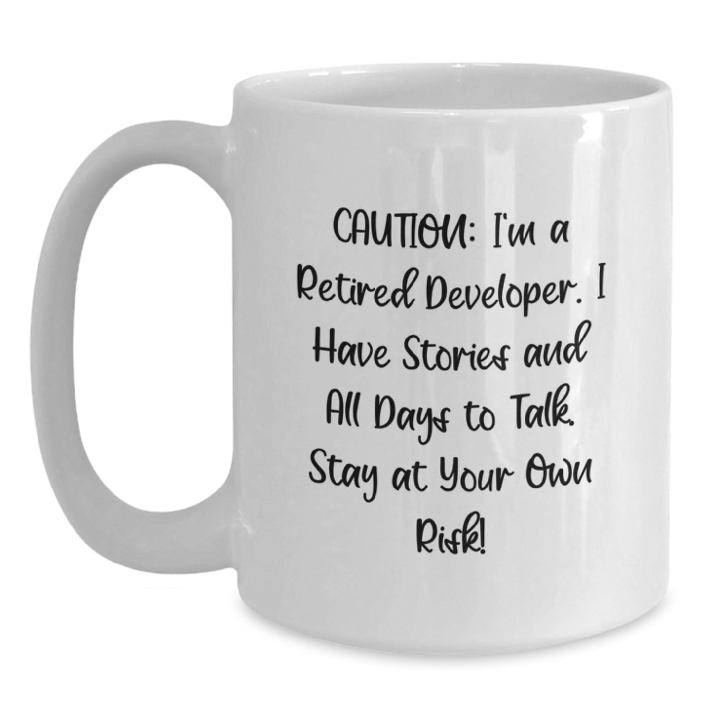 Funny Developer Gifts from Men to Developer Friends, White Coffee Mug for Graduation Unique Gifts - Main