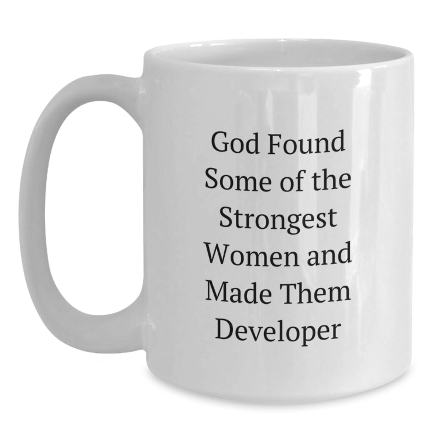 Funny Developer Gifts, Gifts from Friends to Men, Women, Coworkers, Family, Inspirational White Coffee Mug for Graduation - Main