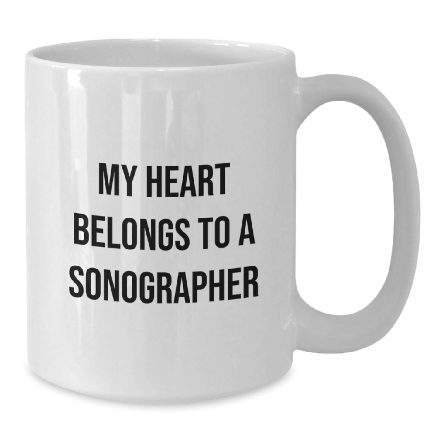 Funny Sonographer Gifts from Men to Women or Friends, White Coffee Mug for Christmas Unique Presents from Family to Sonographer - Additional