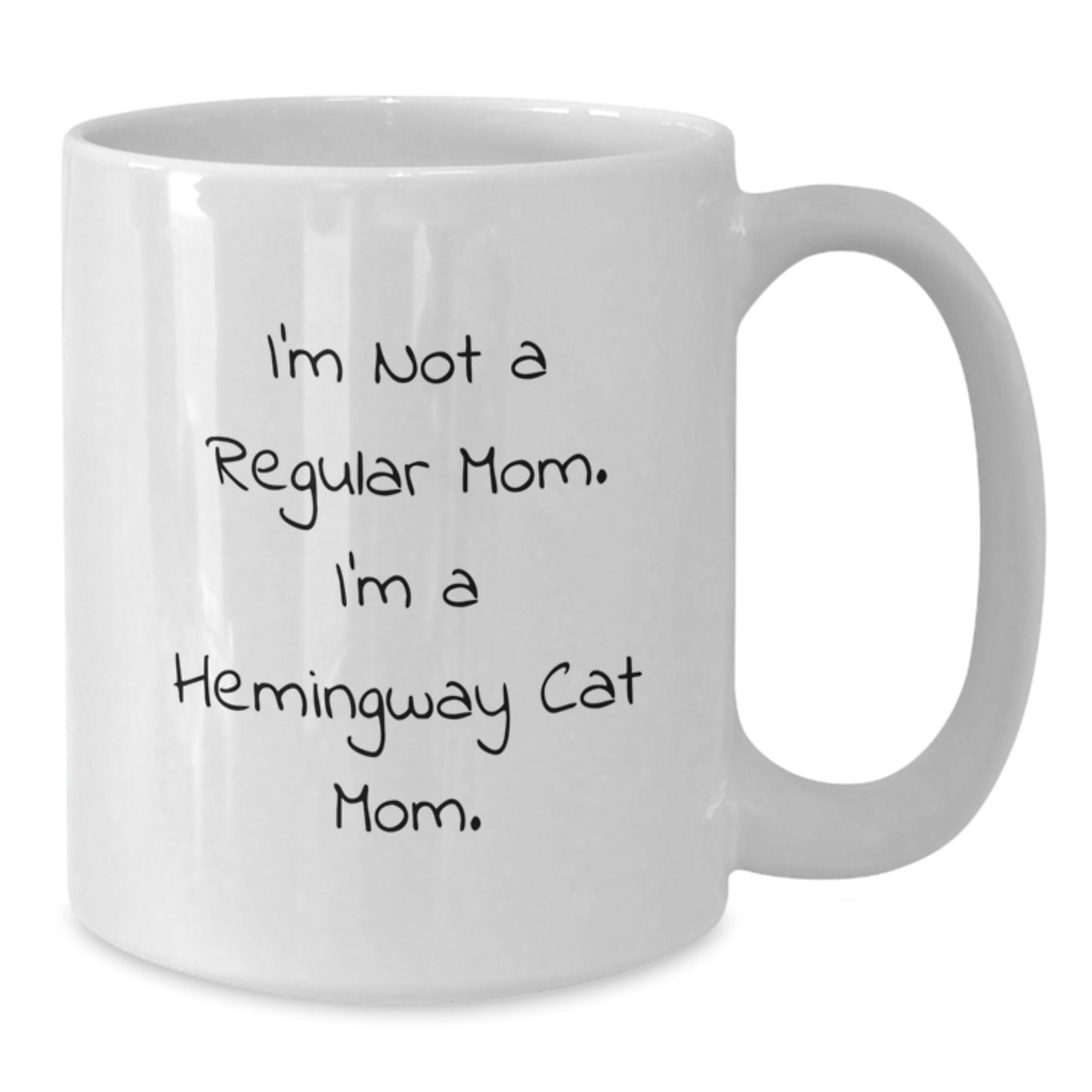 Hemingway Cat Mom Funny White Coffee Mug Gifts from Friends for Birthday - Additional