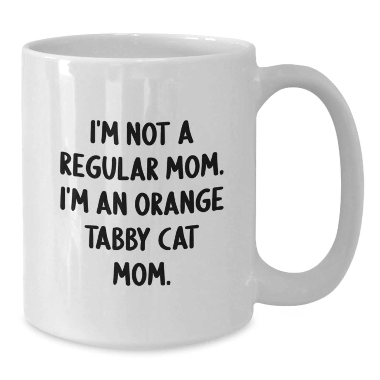 Funny Orange Tabby Cat Mom Gifts, White Coffee Mug for Orange Tabby Cat Enthusiasts, Gifts from Friends, Family, or Coworkers to Orange Tabby Cat Lovers, Graduation Unique Gifts - Additional