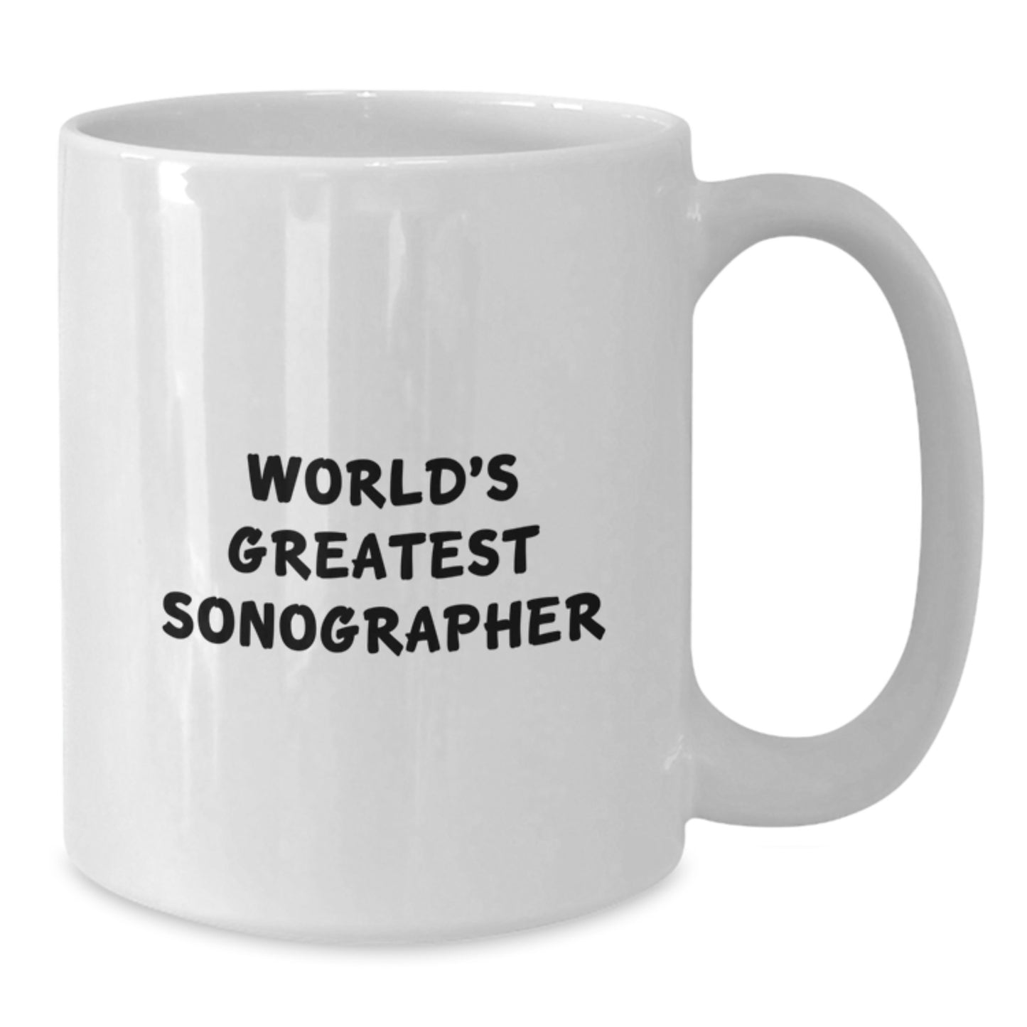 Funny Sonographer Gifts from Dad, Unique Gifts for Sonographer, World's Greatest Sonographer Mug, White Coffee Mug - Additional