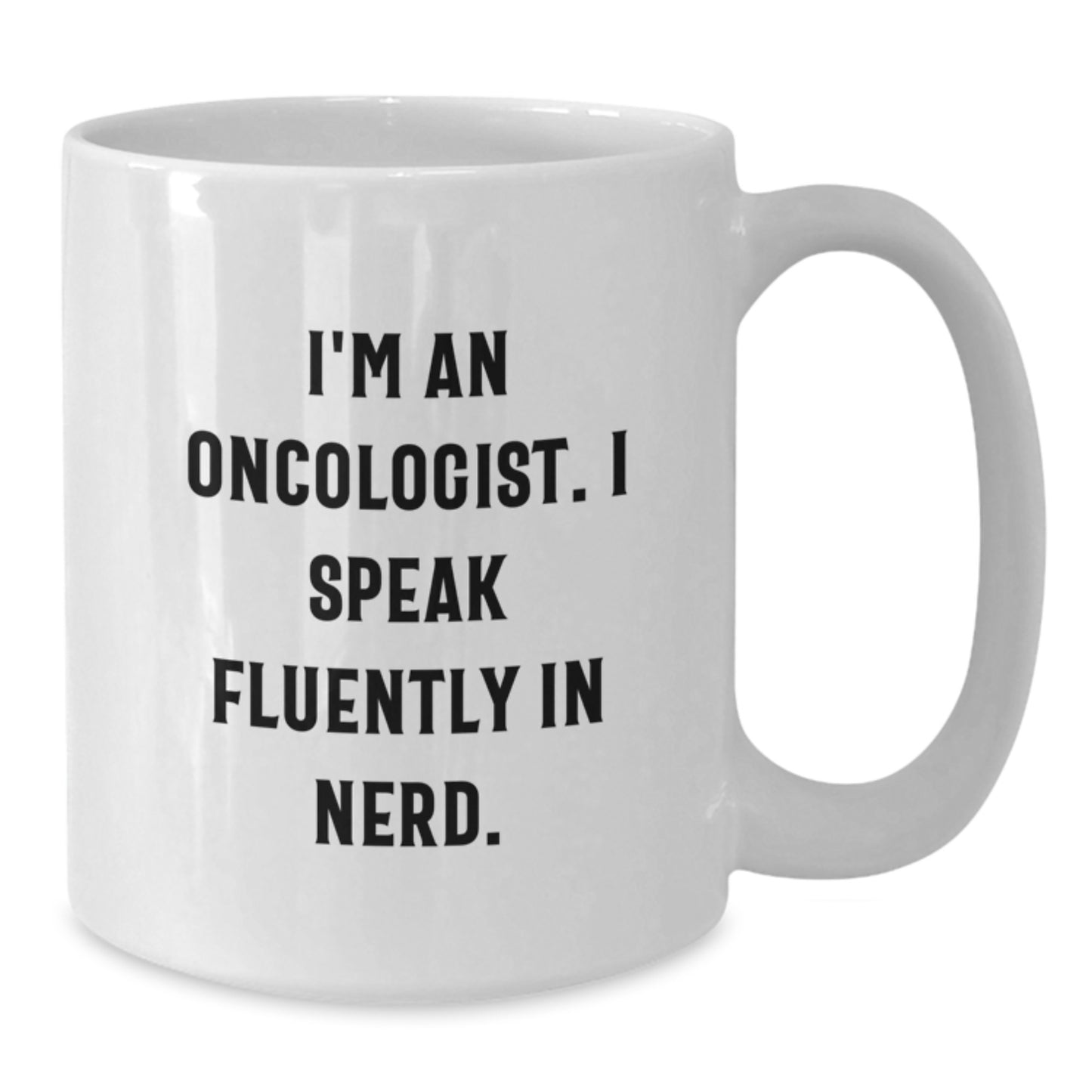 Oncologist Gifts Funny White Coffee Mugs for Men, Women, Friends, Coworkers, Family - 'I'm An Oncologist. I Speak Fluently In genius.' Quote Birthday Unique Gifts from Friends to Oncologists - Additional