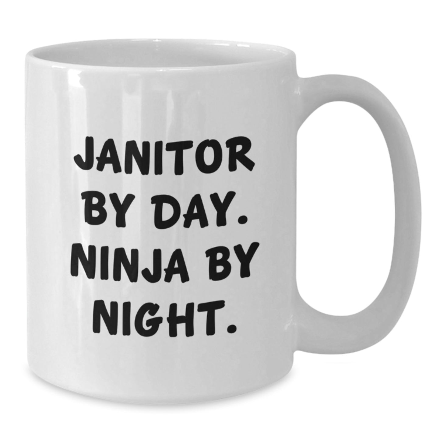 Janitor By Day Funny Mugs, Gifts from Friends for Janitor, White Coffee Mug, Graduation Unique Gifts - Additional