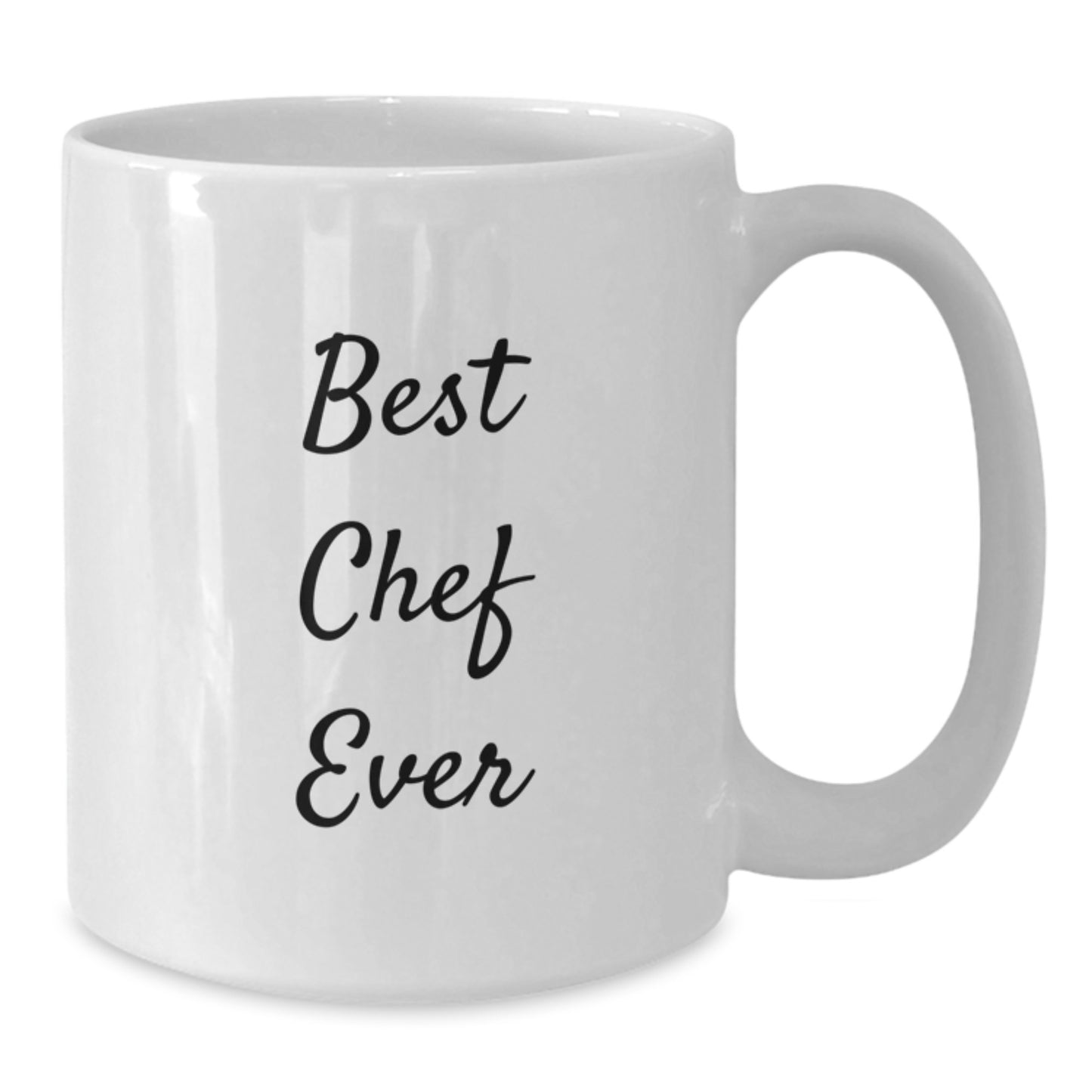 Funny Christmas Unique Gifts for Chef Friends and Family, Best Chef Ever White Coffee Mug, White Ceramic Mug, Microwave and Dishwasher Safe, 11oz or 15oz Capacity - Additional