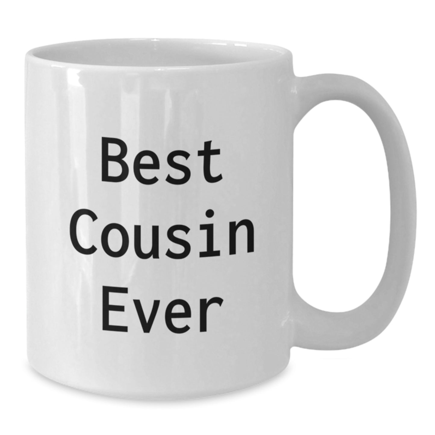 Funny Cousin Gifts from Men, White Ceramic Coffee Mug for Best Cousin Ever, Graduation Unique Gifts - Additional