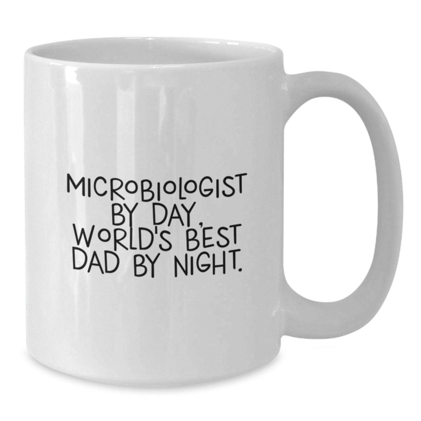 Unique Valentine's Gifts for Microbiologist Dad Funny Quote White Coffee Mugs, Gifts from Family - Additional