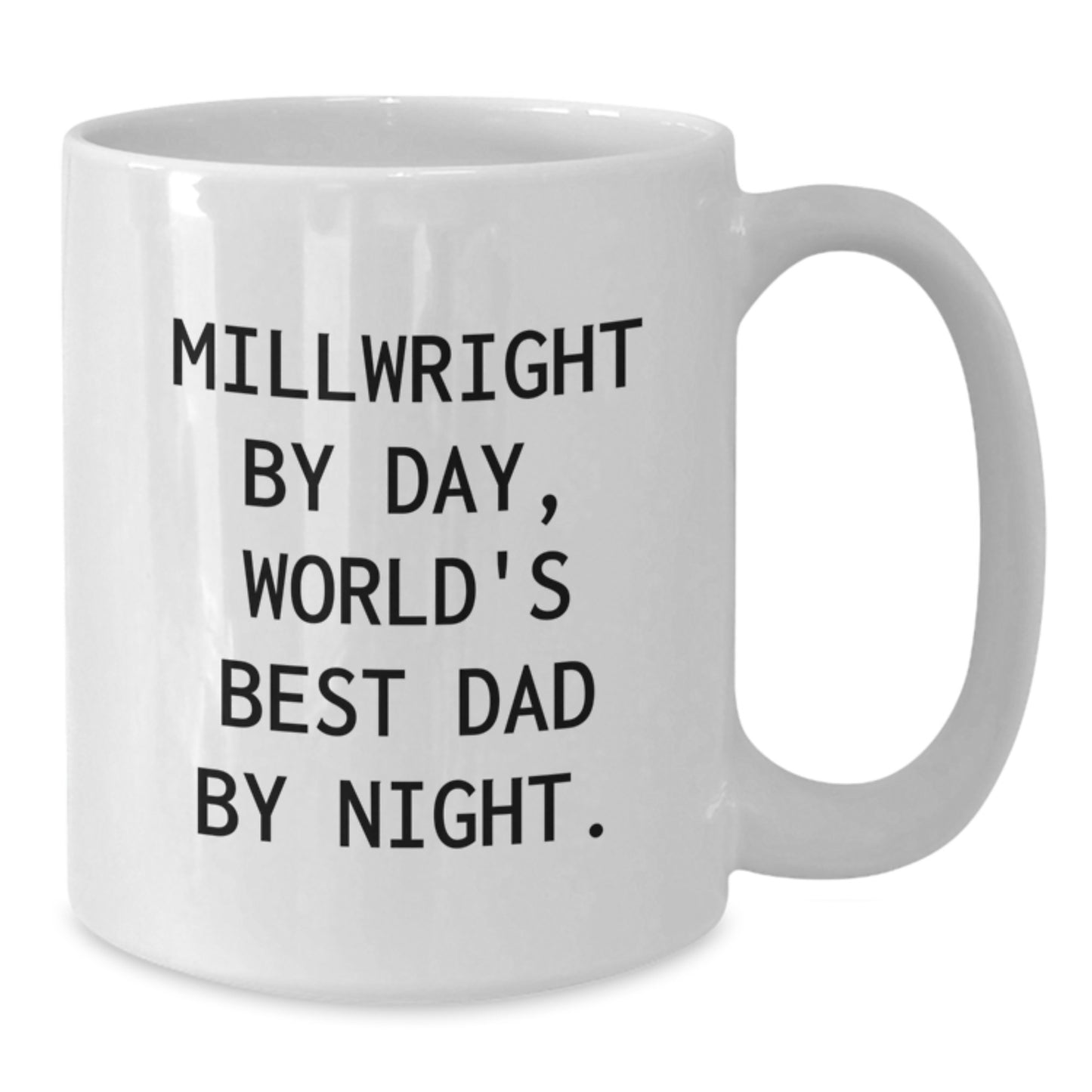 Funny Millwright Gifts, Unique White Coffee Mugs with Millwright Quote, Ideal Gifts for Millwright Men on Christmas - Additional