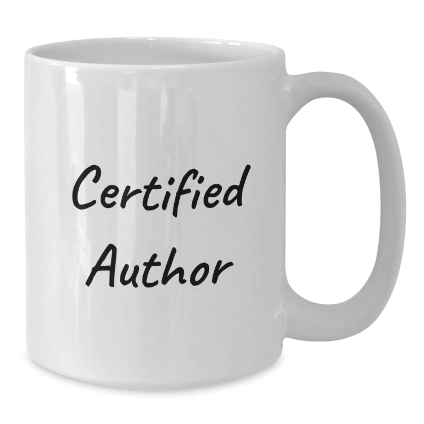 Funny Author Gifts for Men from Friends on Christmas Unique Mugs with Certified Author Quote - White 11oz and 15oz Ceramic Coffee Mug - Additional