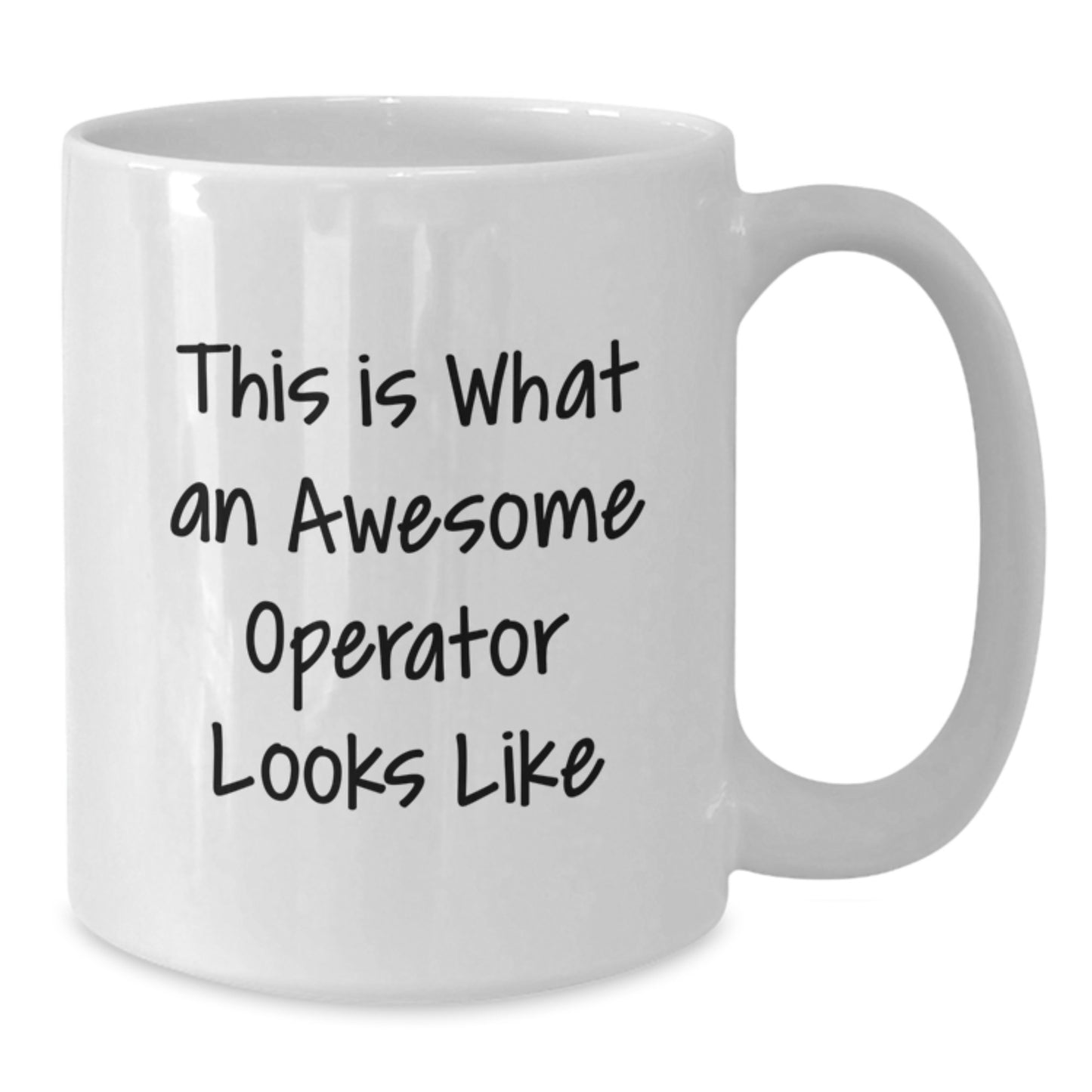 Funny Operator Gifts from Friends - Unique Valentine's Unique Gifts for Operator - White Coffee Mug, 'This Is What An Awesome Operator Looks Like' - Additional